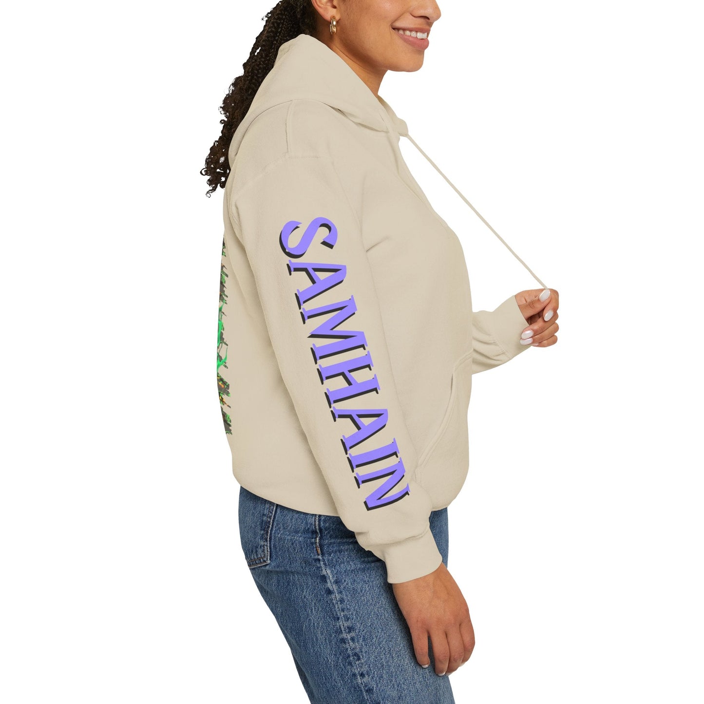 Blessed Samhain Green Jack Hoodie Unisex Hooded Sweatshirt by cypherpunkgear – cypherpunkgear.com | Cypherpunk Merch