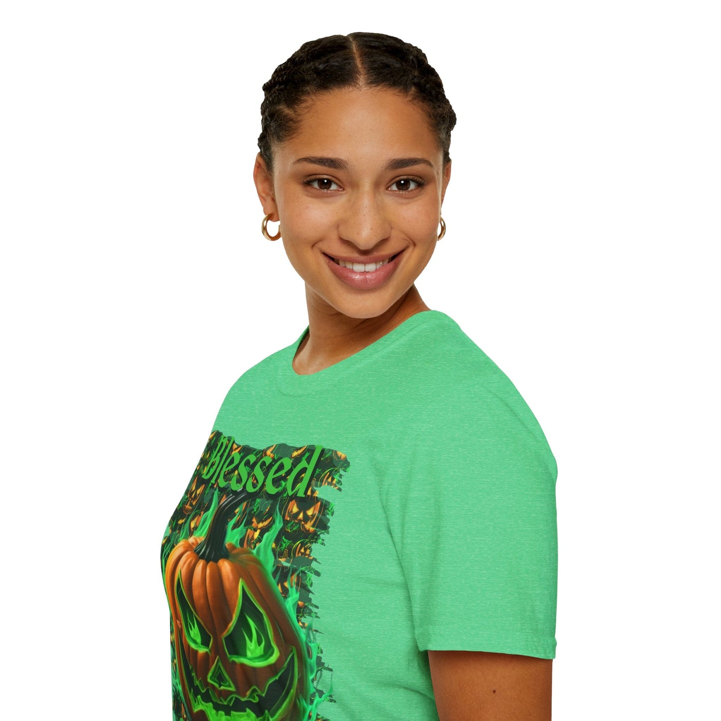 Blessed Samhain Green Jack Unisex T-Shirt by cypherpunkgear – cypherpunkgear.com | Cypherpunk Merch
