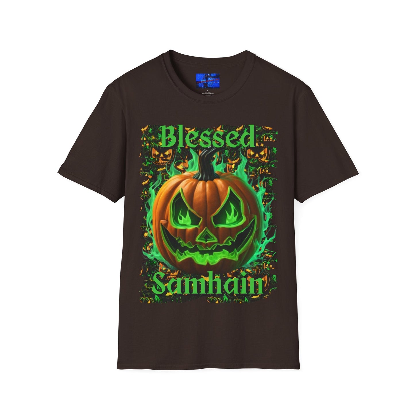Blessed Samhain Green Jack Unisex T-Shirt by cypherpunkgear – cypherpunkgear.com | Cypherpunk Merch