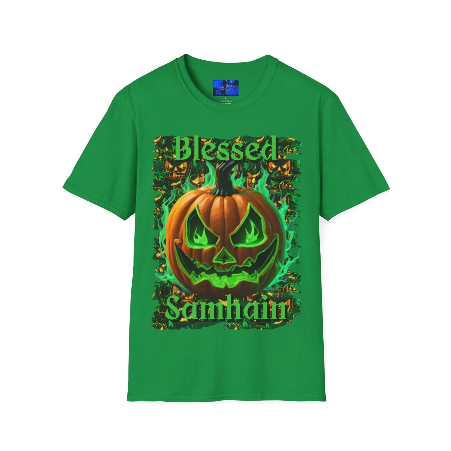 Blessed Samhain Green Jack Unisex T-Shirt by cypherpunkgear – cypherpunkgear.com | Cypherpunk Merch