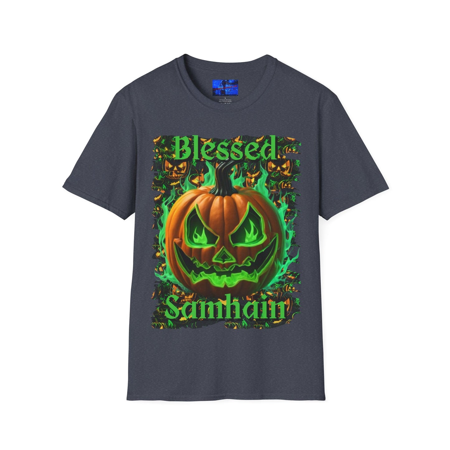 Blessed Samhain Green Jack Unisex T-Shirt by cypherpunkgear – cypherpunkgear.com | Cypherpunk Merch