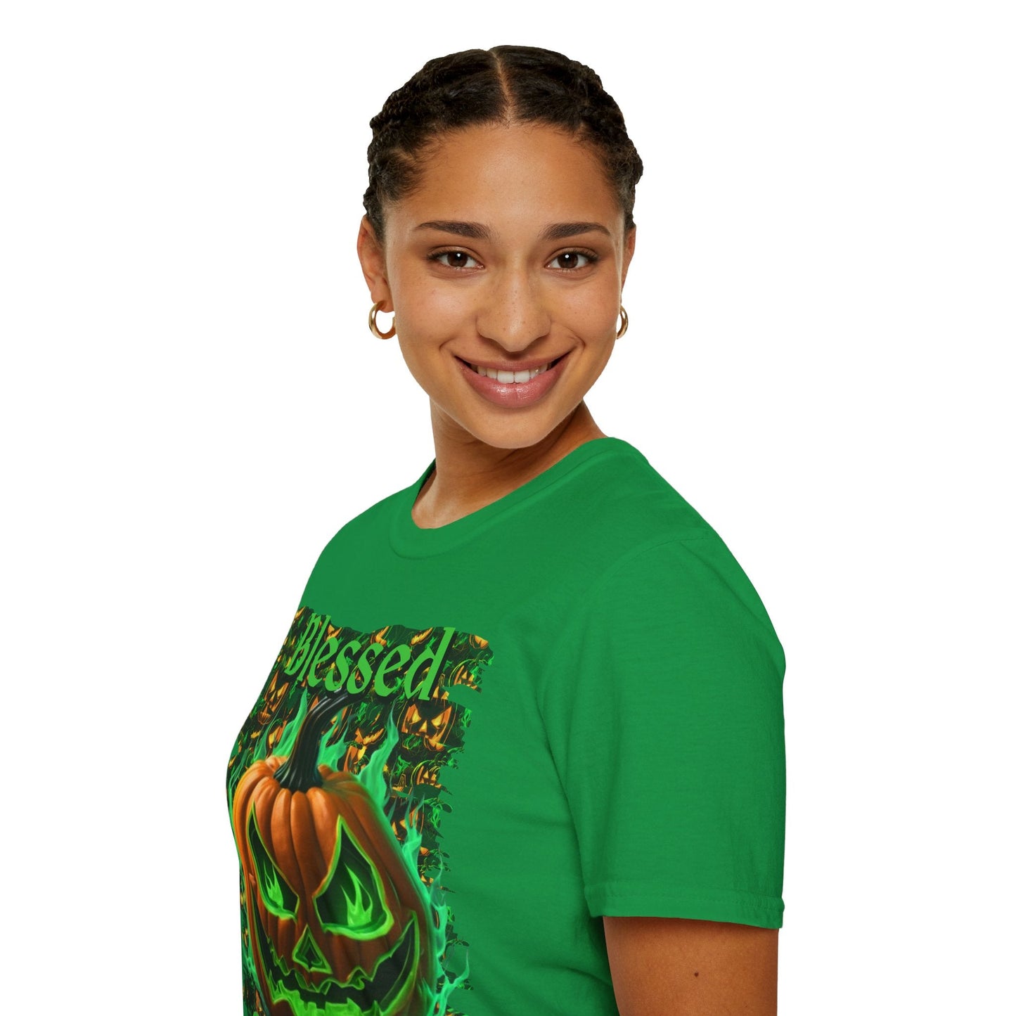 Blessed Samhain Green Jack Unisex T-Shirt by cypherpunkgear – cypherpunkgear.com | Cypherpunk Merch
