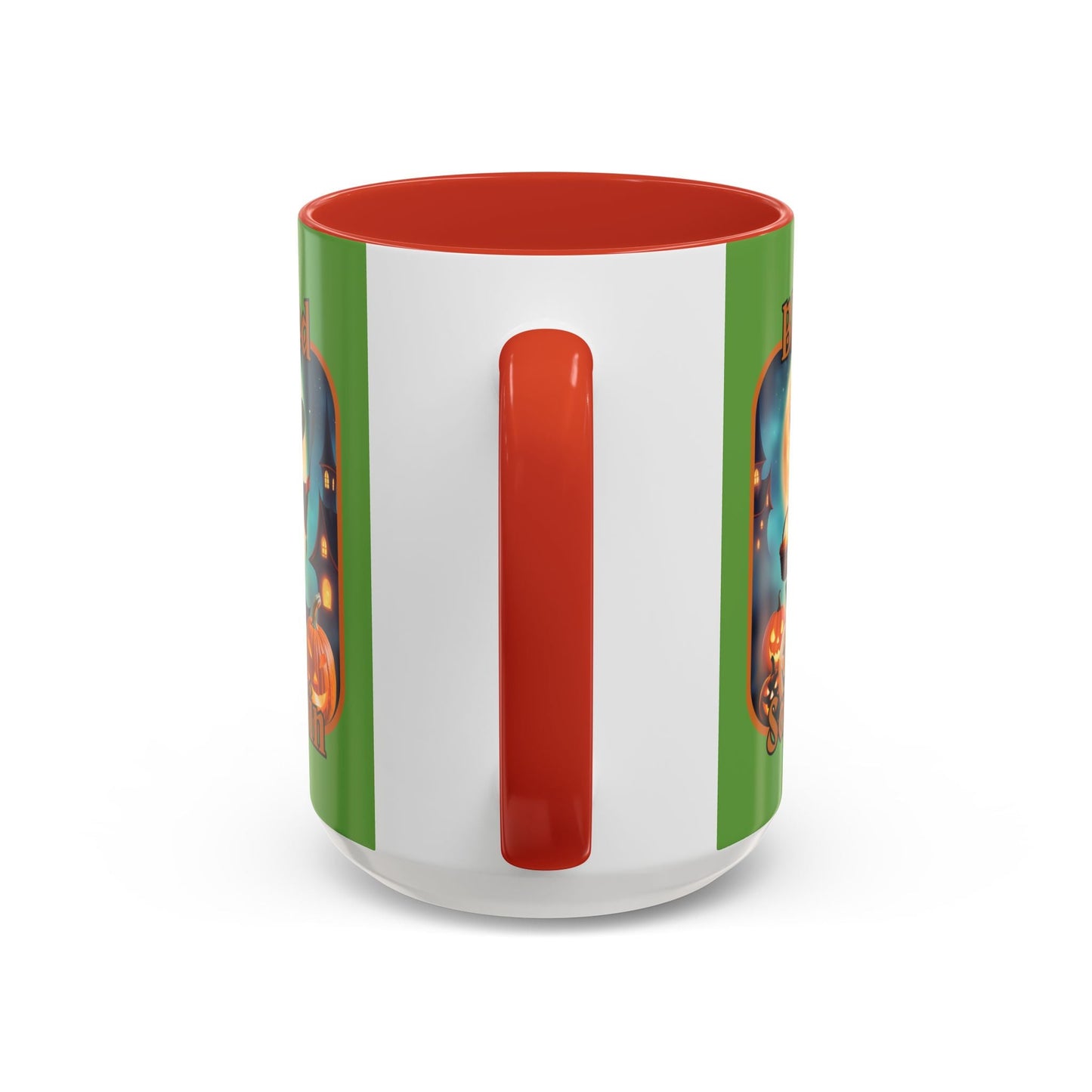 Blessed Samhain Little Witch ORfont Accent Mug by cypherpunkgear – cypherpunkgear.com | Cypherpunk Merch