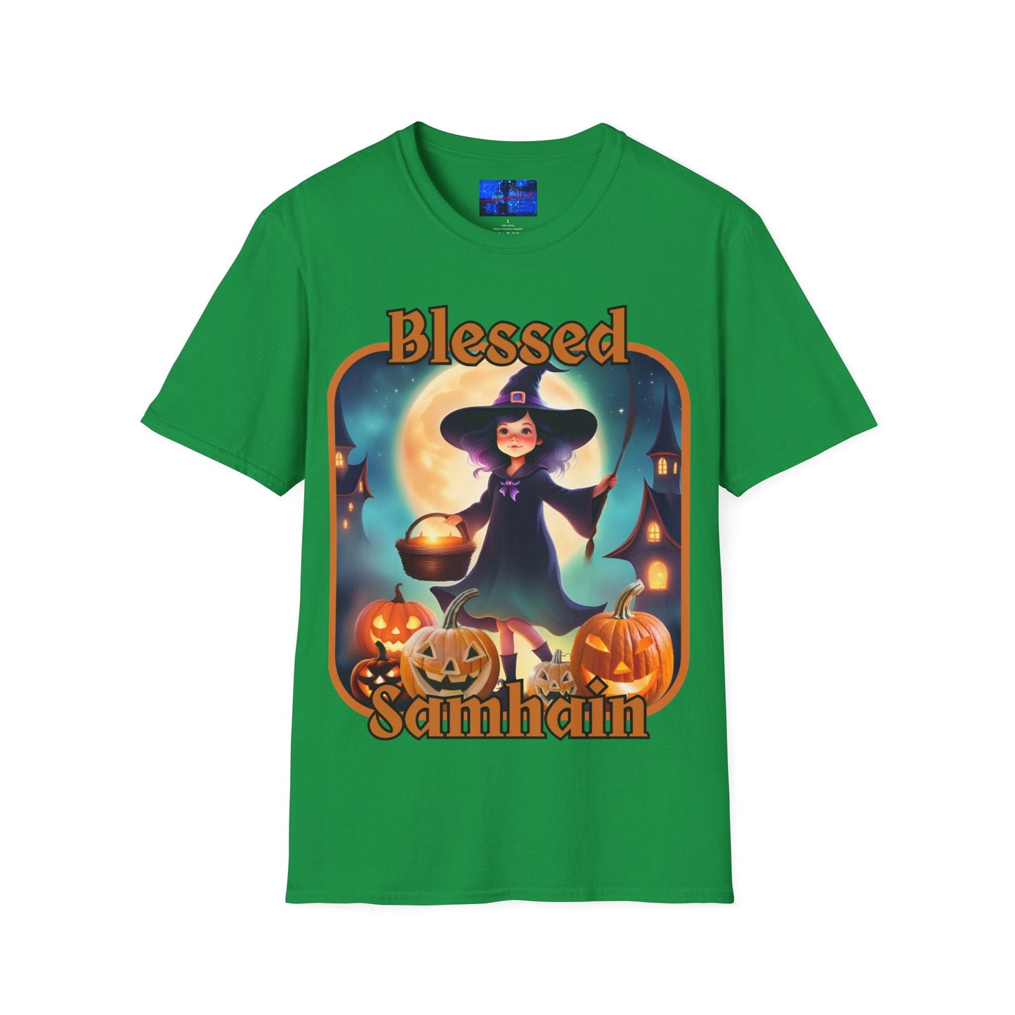 Blessed Samhain Little Witch ORfont DKcolors Unisex T-Shirt by cypherpunkgear – cypherpunkgear.com | Cypherpunk Merch