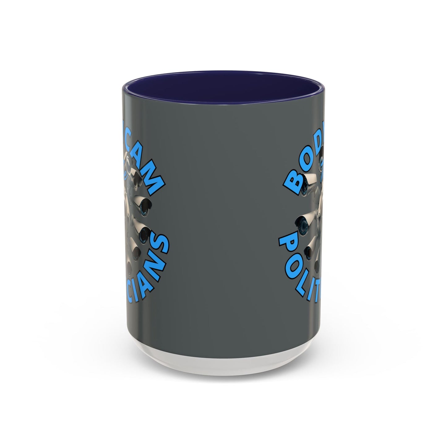 Bodycam the Politicians Cameras Grey Accent Mug by cypherpunkgear.com – cypherpunkgear.com | Cypherpunk Merch