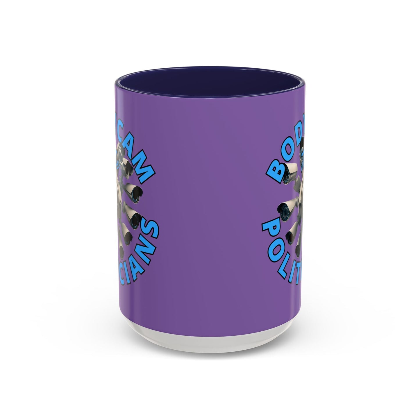 Bodycam the Politicians Cameras Light Purple Accent Mug by cypherpunkgear.com – cypherpunkgear.com | Cypherpunk Merch