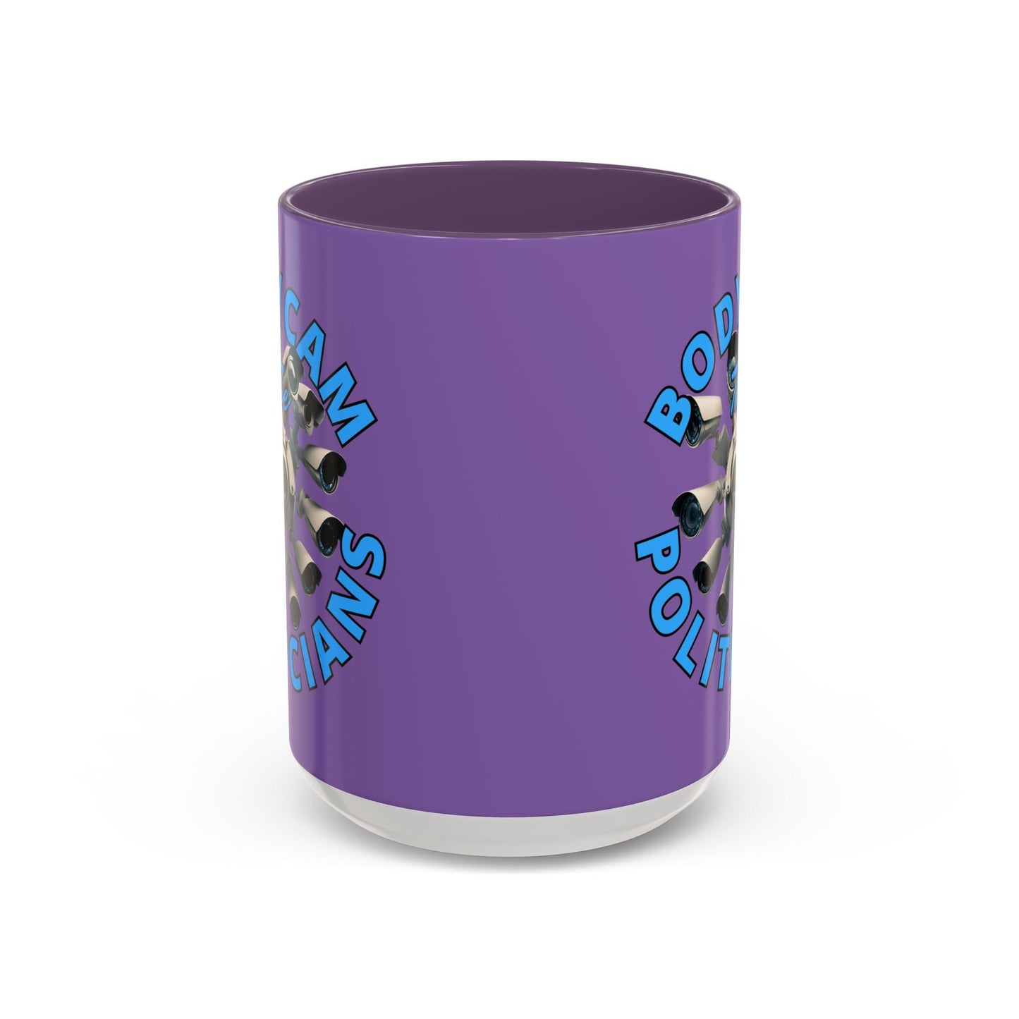 Bodycam the Politicians Cameras Light Purple Accent Mug by cypherpunkgear.com – cypherpunkgear.com | Cypherpunk Merch