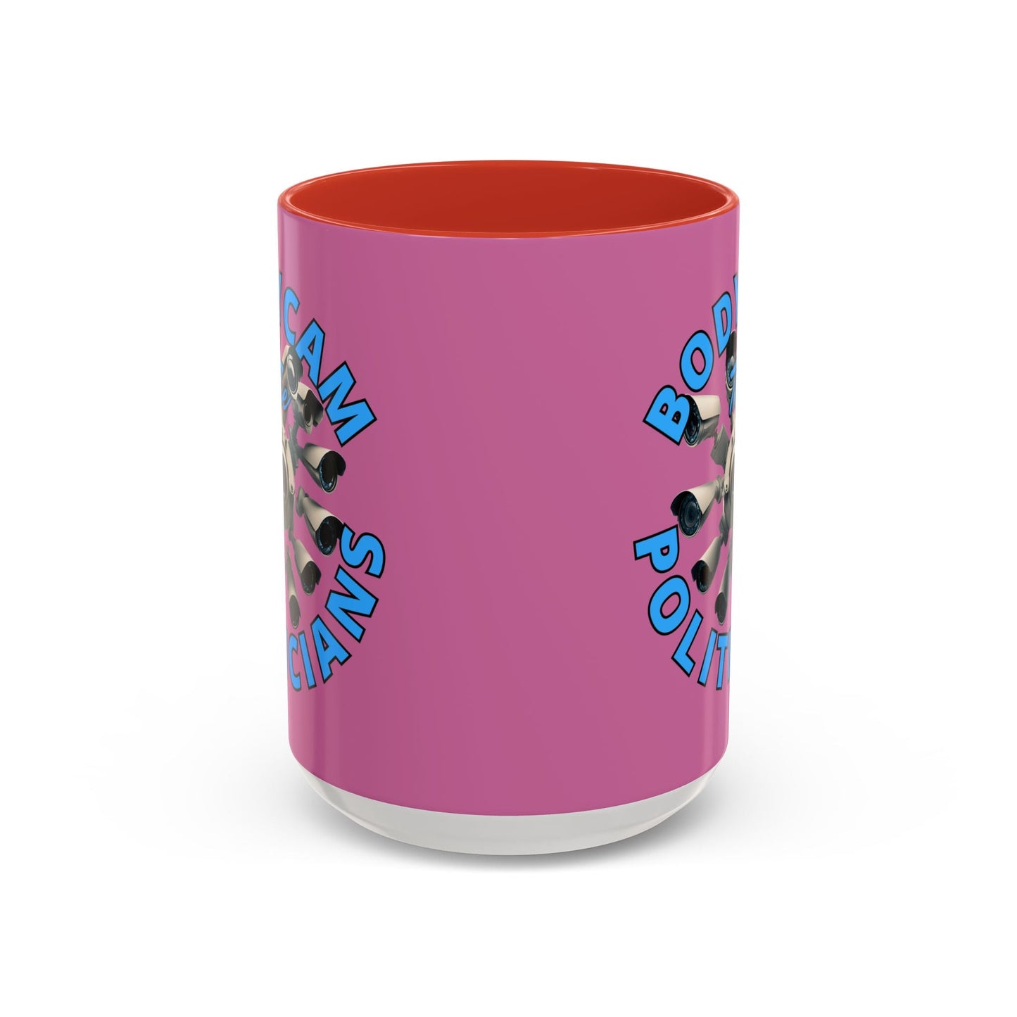 Bodycam the Politicians Cameras Pink Accent Mug by cypherpunkgear.com – cypherpunkgear.com | Cypherpunk Merch