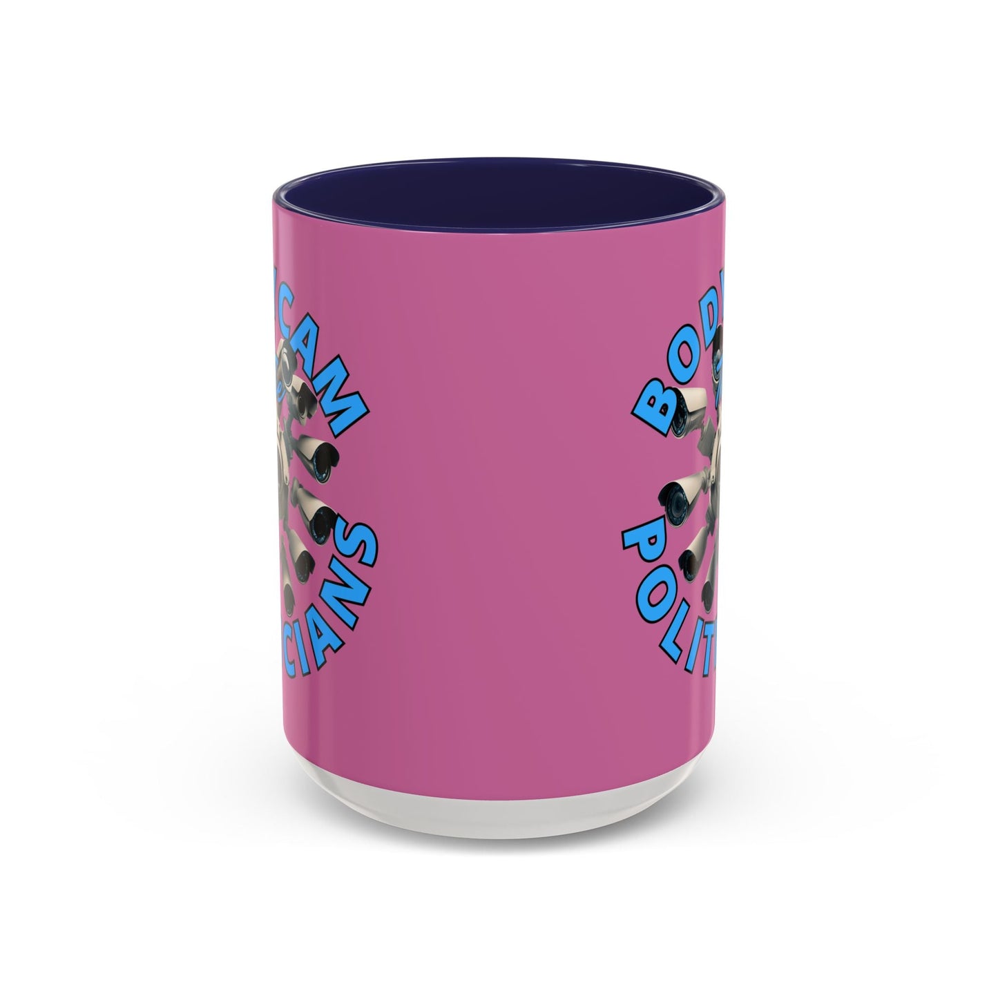 Bodycam the Politicians Cameras Pink Accent Mug by cypherpunkgear.com – cypherpunkgear.com | Cypherpunk Merch