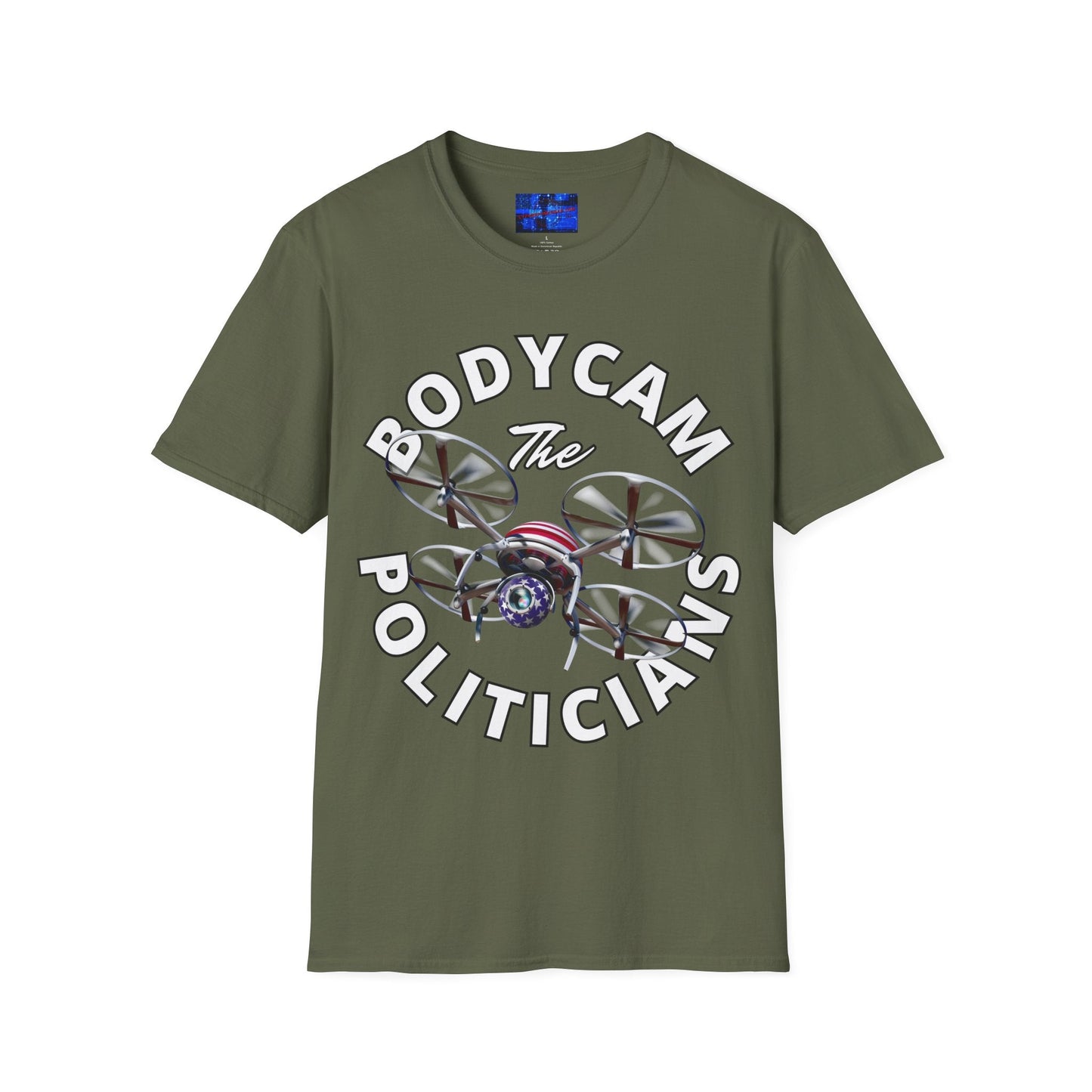 Bodycam the Politicians Drone DKcolors Unisex T-Shirt by cypherpunkgear.com – cypherpunkgear.com | Cypherpunk Merch