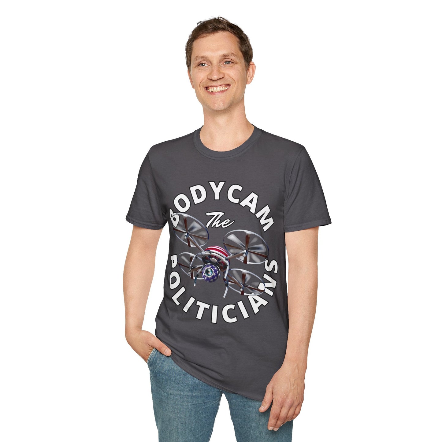 Bodycam the Politicians Drone DKcolors Unisex T-Shirt by cypherpunkgear.com – cypherpunkgear.com | Cypherpunk Merch