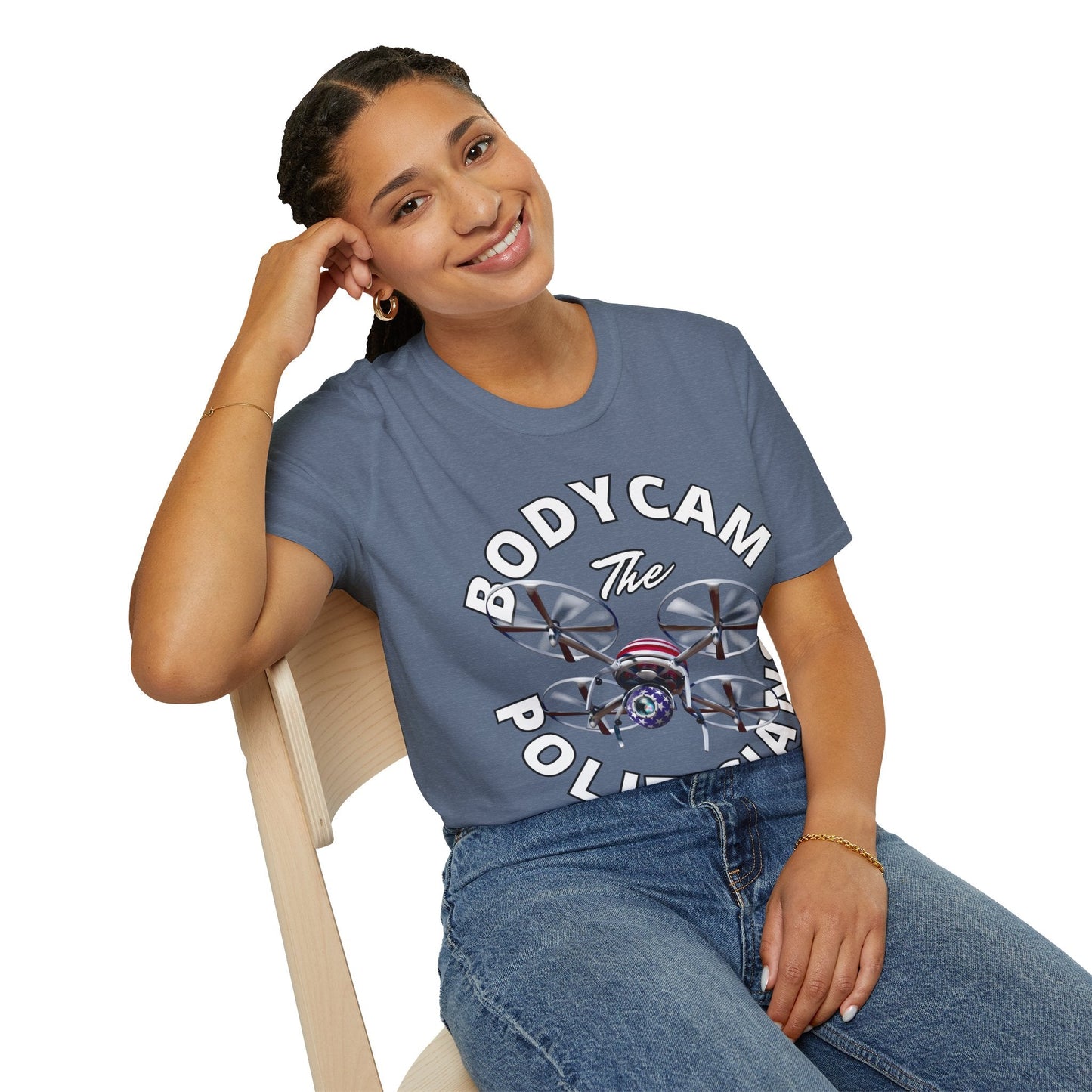 Bodycam the Politicians Drone DKcolors Unisex T-Shirt by cypherpunkgear.com – cypherpunkgear.com | Cypherpunk Merch