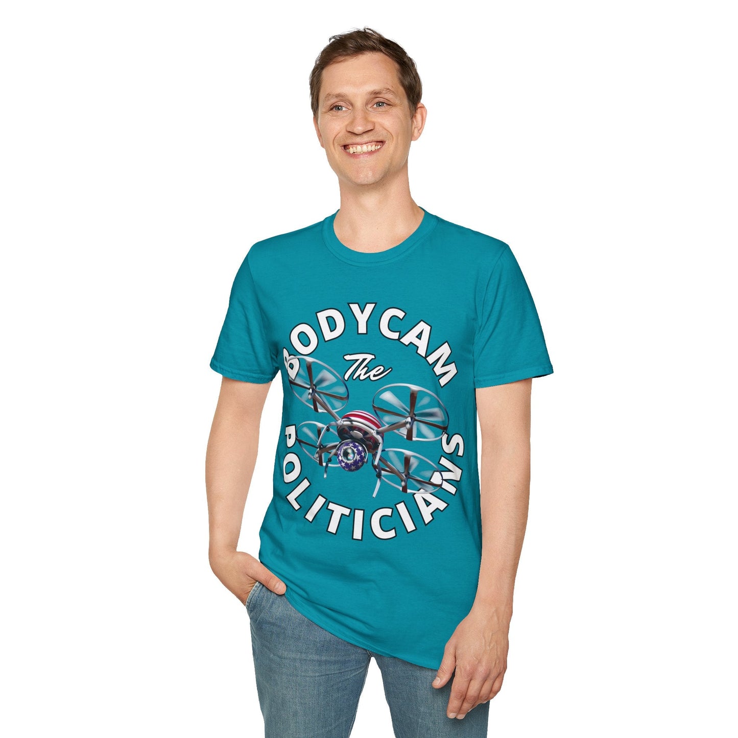 Bodycam the Politicians Drone DKcolors Unisex T-Shirt by cypherpunkgear.com – cypherpunkgear.com | Cypherpunk Merch
