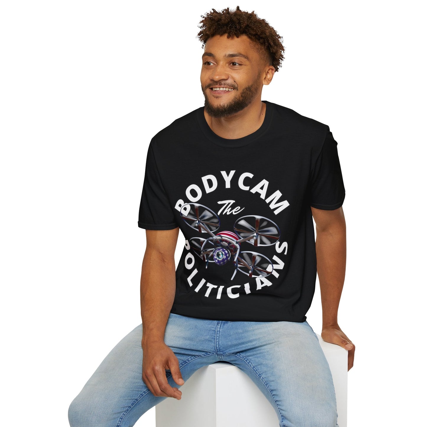 Bodycam the Politicians Drone DKcolors Unisex T-Shirt by cypherpunkgear.com – cypherpunkgear.com | Cypherpunk Merch