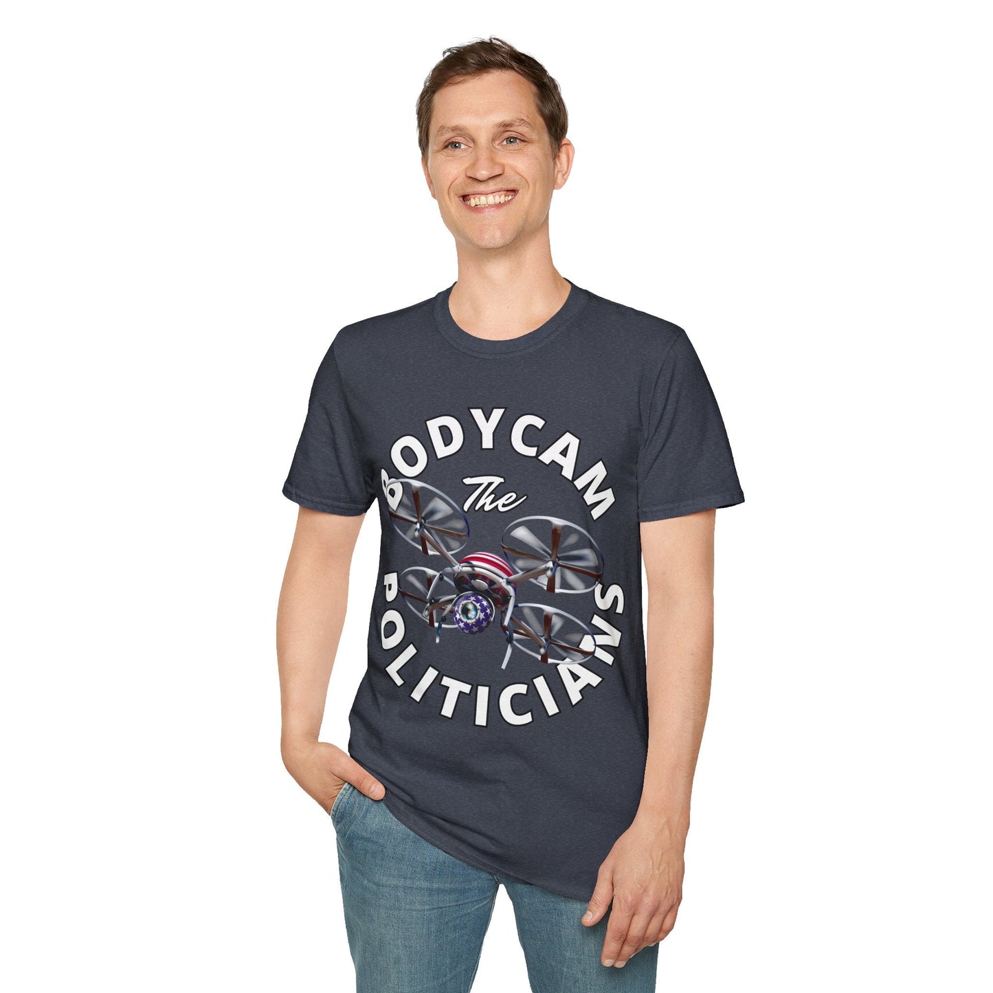 Bodycam the Politicians Drone DKcolors Unisex T-Shirt by cypherpunkgear.com – cypherpunkgear.com | Cypherpunk Merch