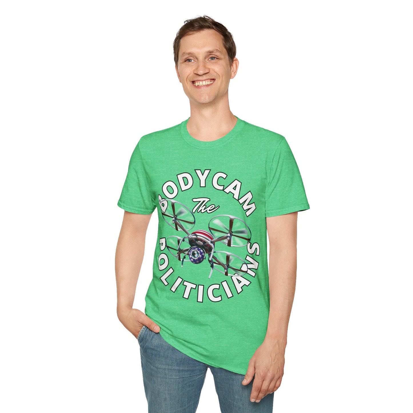 Bodycam the Politicians Drone DKcolors Unisex T-Shirt by cypherpunkgear.com – cypherpunkgear.com | Cypherpunk Merch
