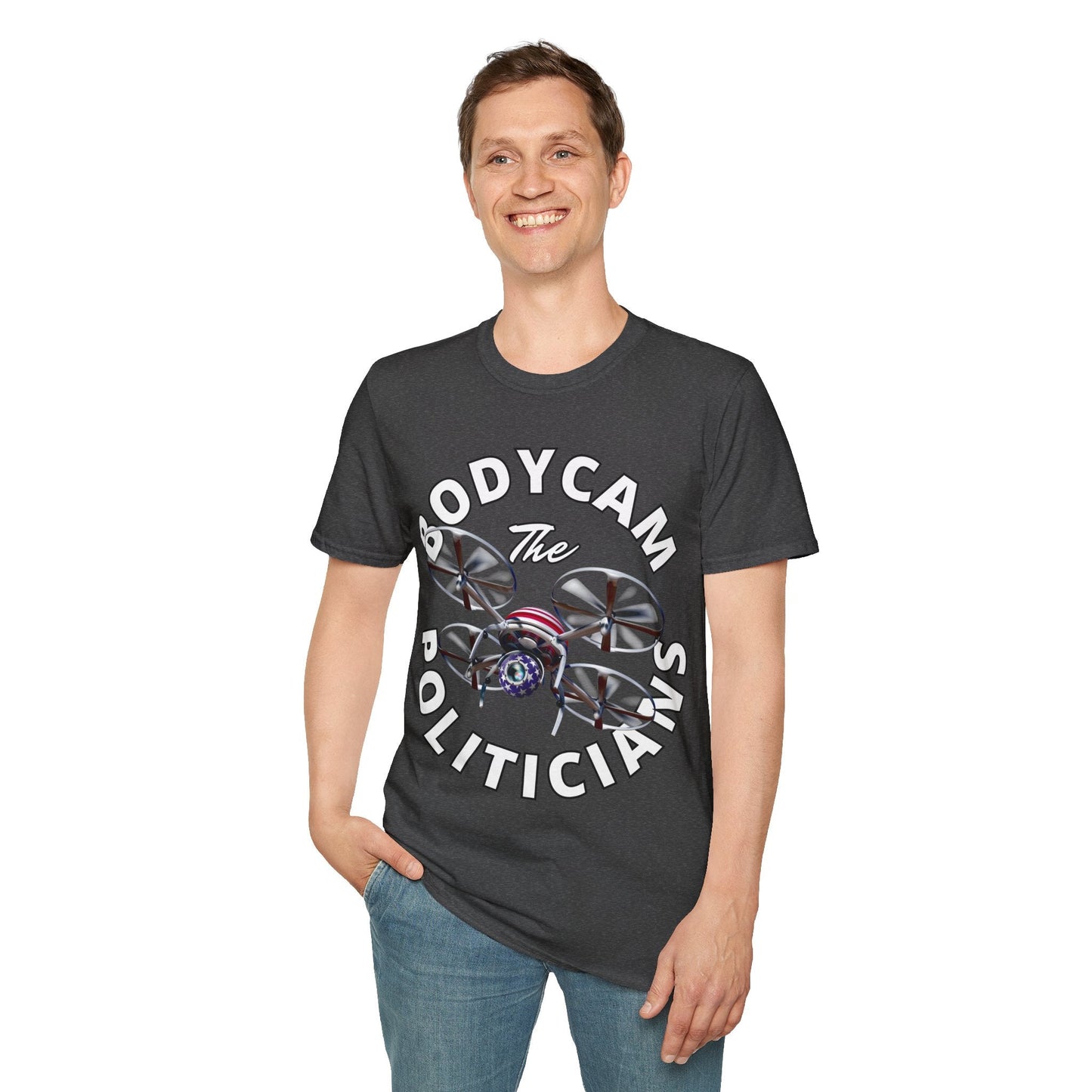 Bodycam the Politicians Drone DKcolors Unisex T-Shirt by cypherpunkgear.com – cypherpunkgear.com | Cypherpunk Merch