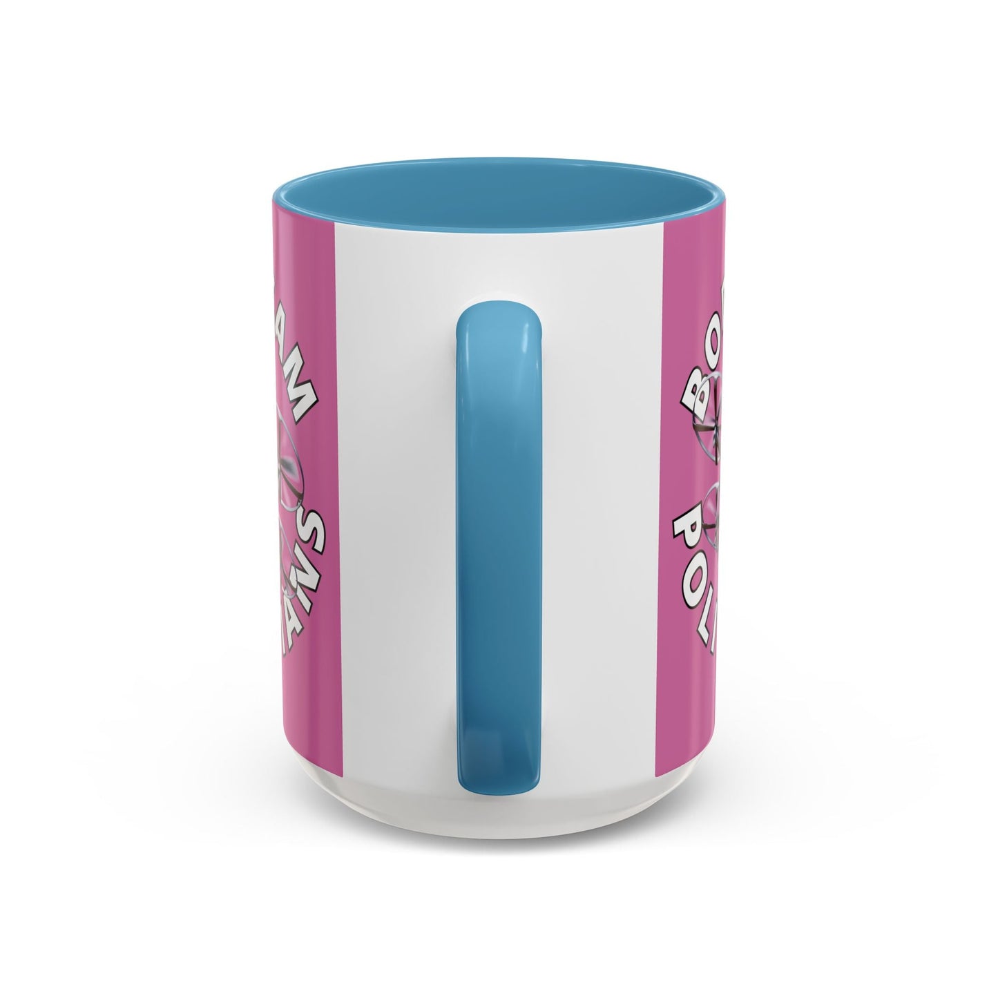 Bodycam the Politicians Drone Pink Accent Mug by cypherpunkgear.com – cypherpunkgear.com | Cypherpunk Merch