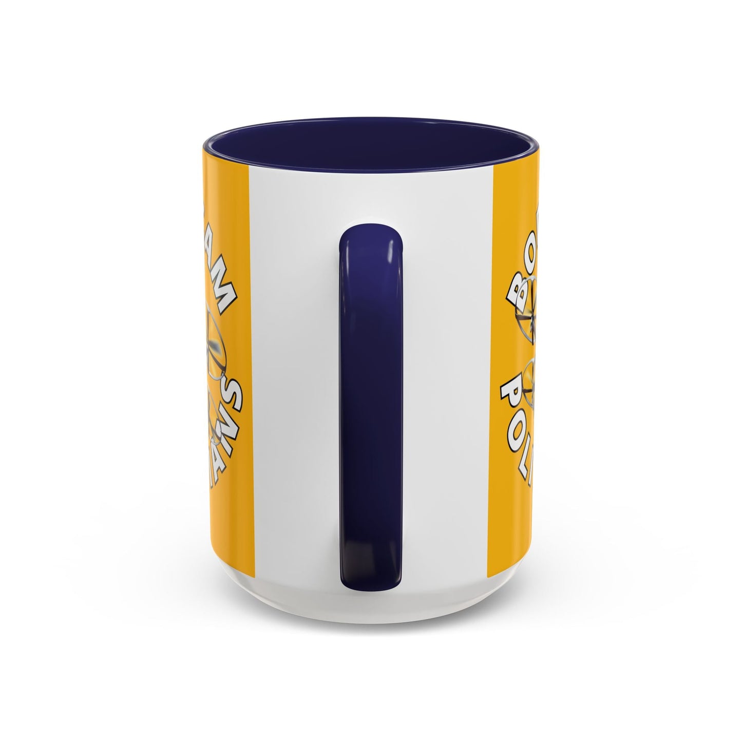Bodycam the Politicians Drone Yellow Accent Mug by cypherpunkgear.com – cypherpunkgear.com | Cypherpunk Merch