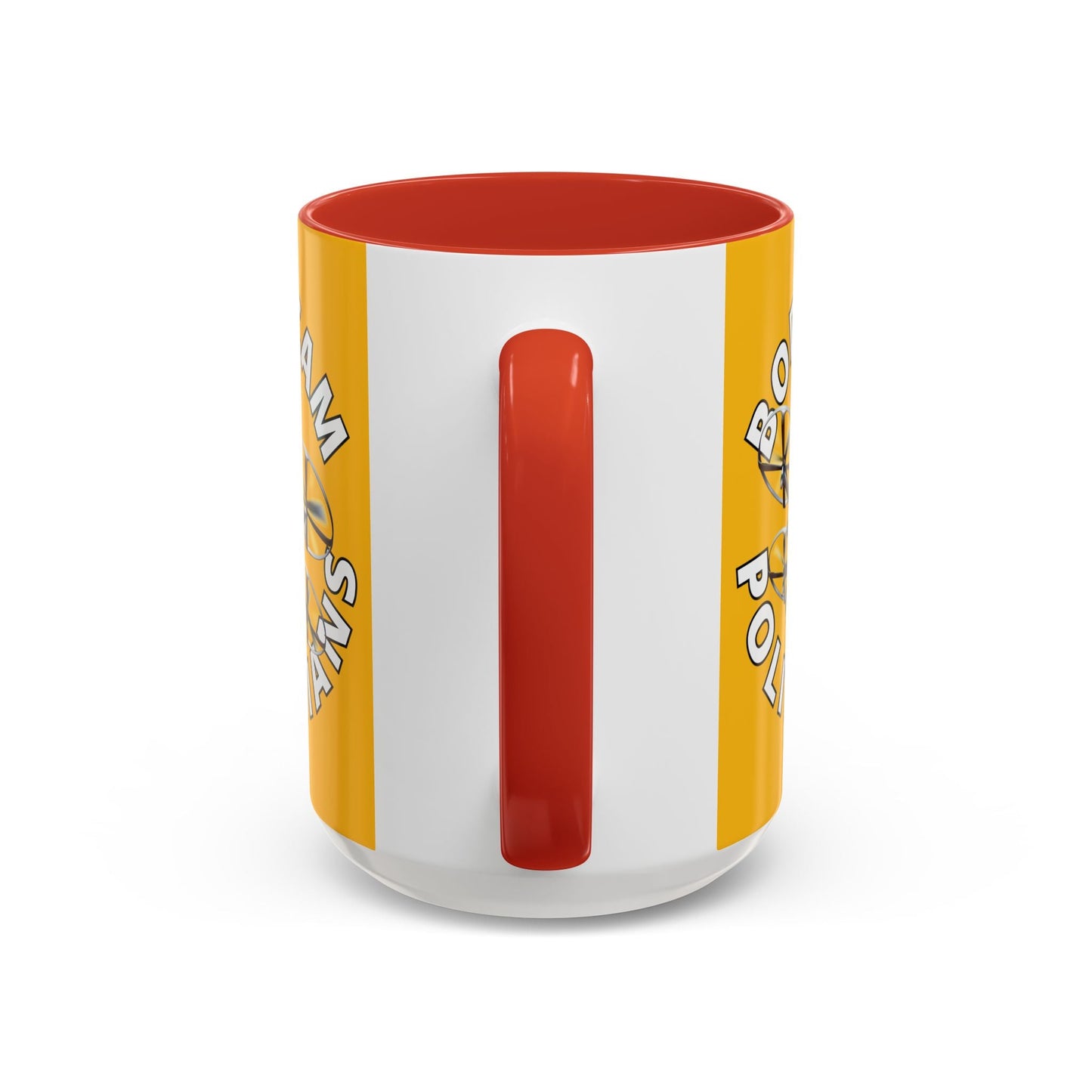 Bodycam the Politicians Drone Yellow Accent Mug by cypherpunkgear.com – cypherpunkgear.com | Cypherpunk Merch