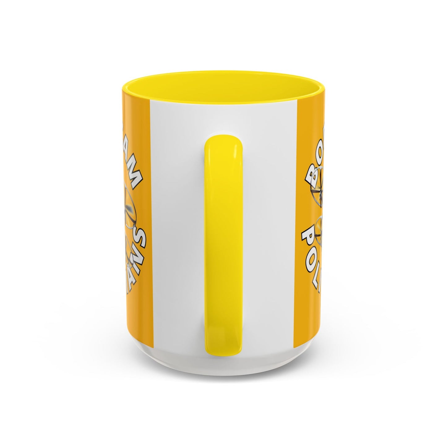 Bodycam the Politicians Drone Yellow Accent Mug by cypherpunkgear.com – cypherpunkgear.com | Cypherpunk Merch