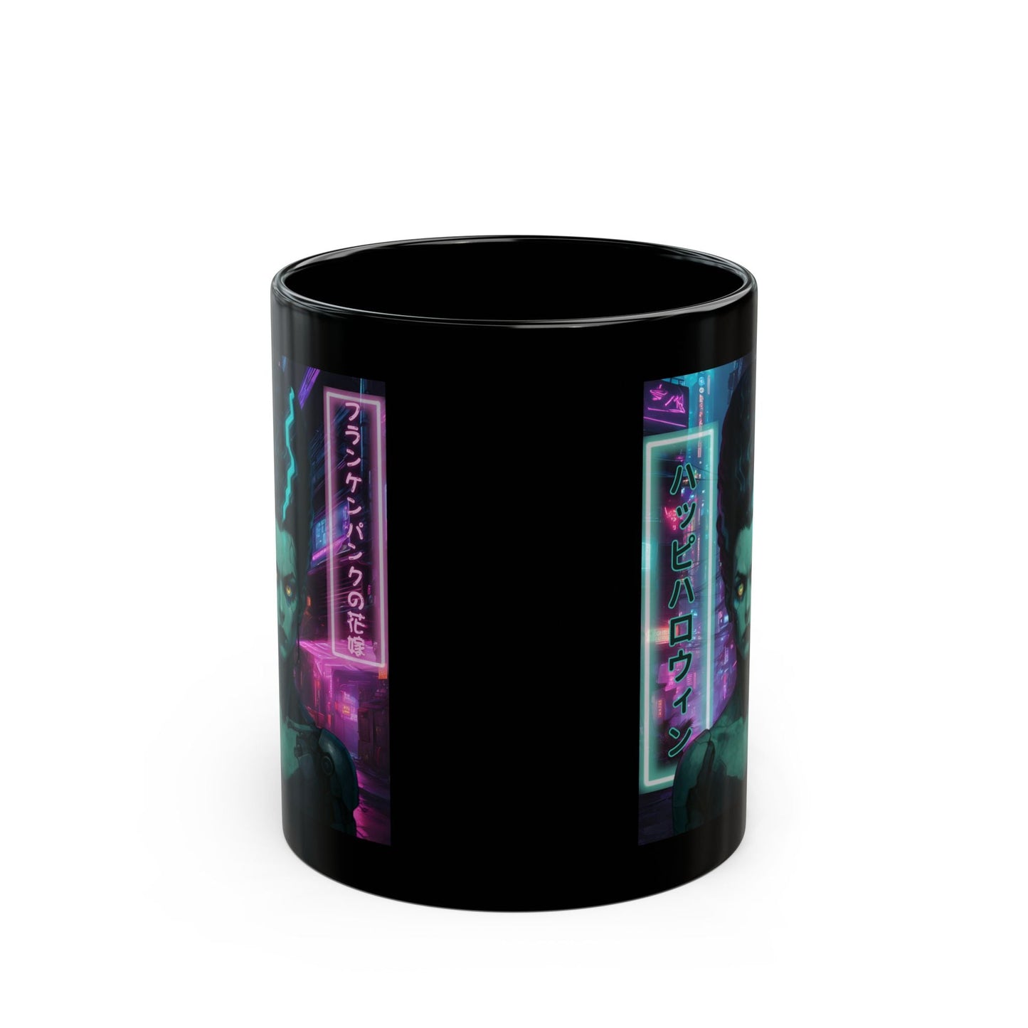 Bride of Frankenpunk Black Mug by CreepyCrafts.boo – cypherpunkgear.com | Cypherpunk Merch