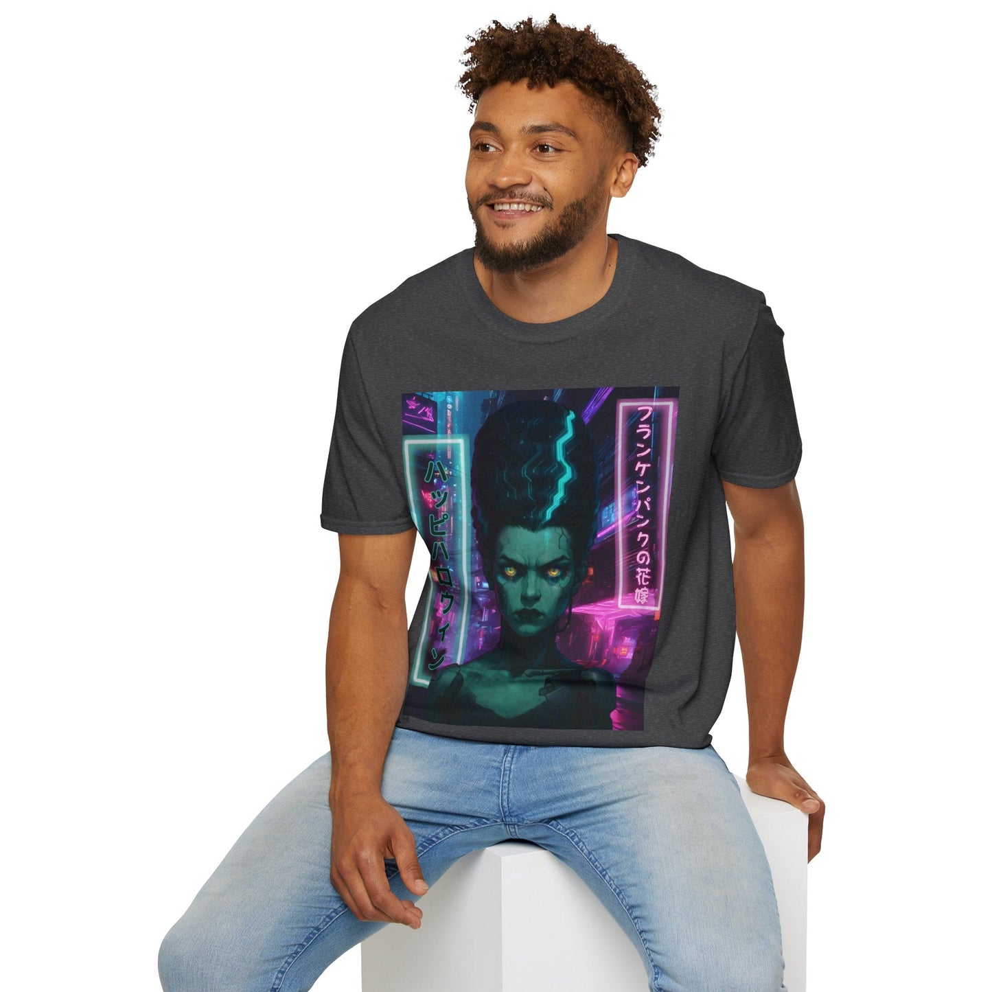 Bride of Frankenpunk DKcolors Unisex T-Shirt by CreepyCrafts.boo – cypherpunkgear.com | Cypherpunk Merch