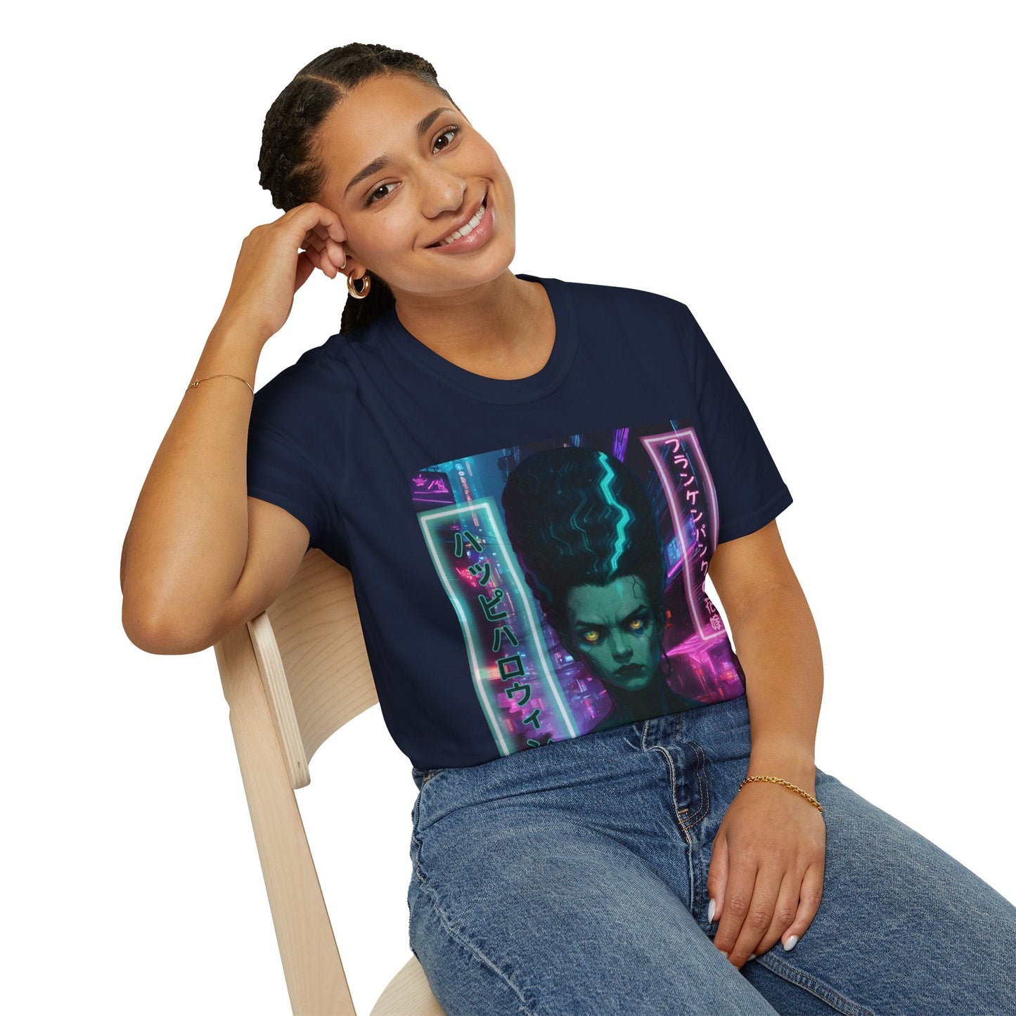 Bride of Frankenpunk DKcolors Unisex T-Shirt by CreepyCrafts.boo – cypherpunkgear.com | Cypherpunk Merch