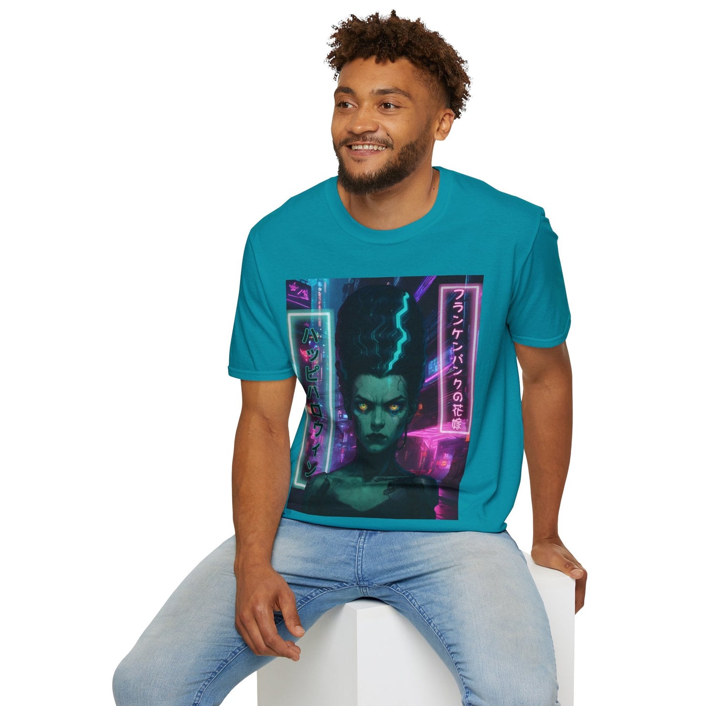 Bride of Frankenpunk DKcolors Unisex T-Shirt by CreepyCrafts.boo – cypherpunkgear.com | Cypherpunk Merch
