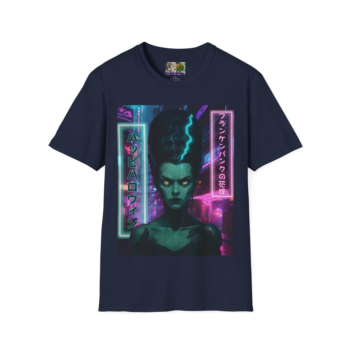 Bride of Frankenpunk DKcolors Unisex T-Shirt by CreepyCrafts.boo – cypherpunkgear.com | Cypherpunk Merch