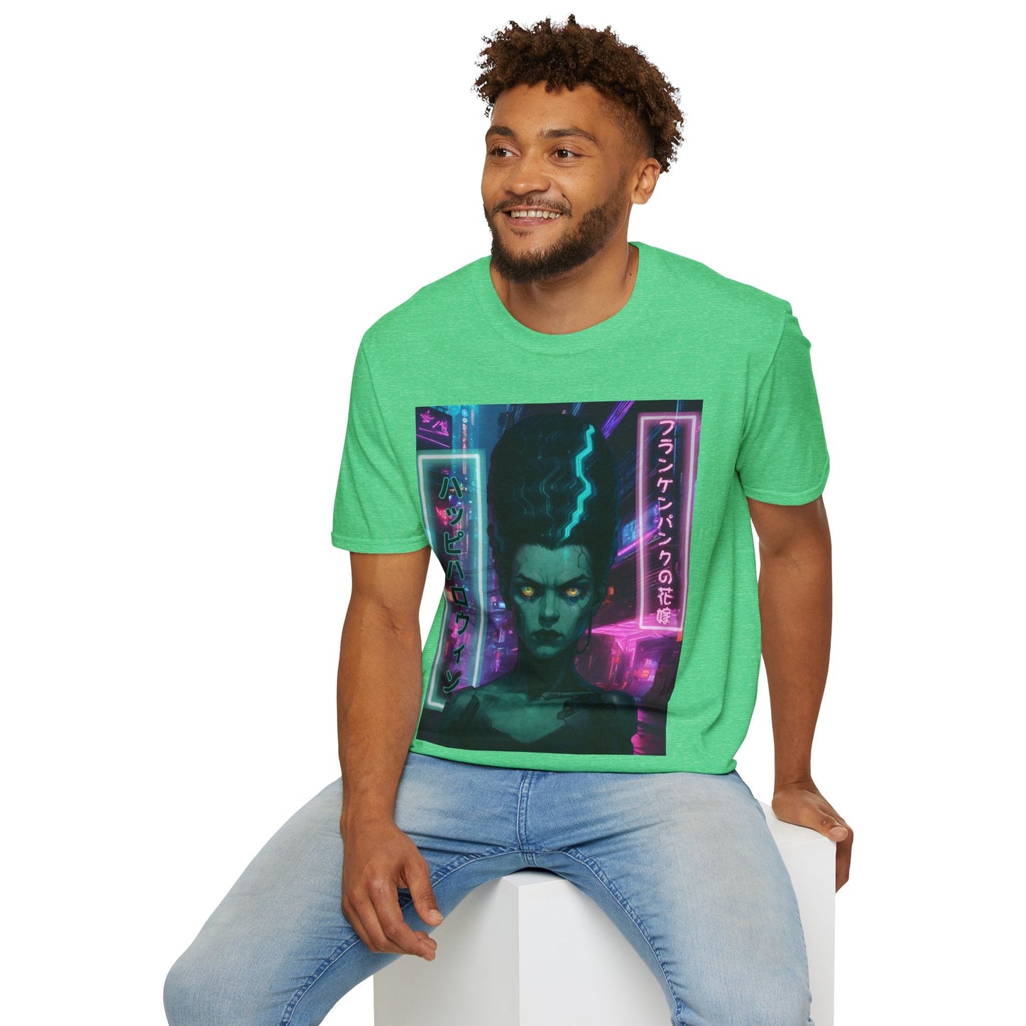 Bride of Frankenpunk DKcolors Unisex T-Shirt by CreepyCrafts.boo – cypherpunkgear.com | Cypherpunk Merch