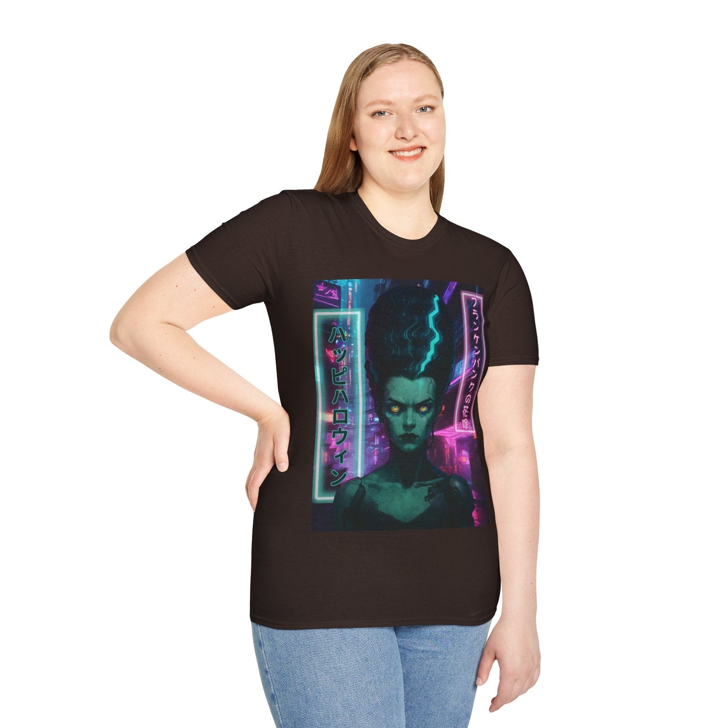 Bride of Frankenpunk DKcolors Unisex T-Shirt by CreepyCrafts.boo – cypherpunkgear.com | Cypherpunk Merch