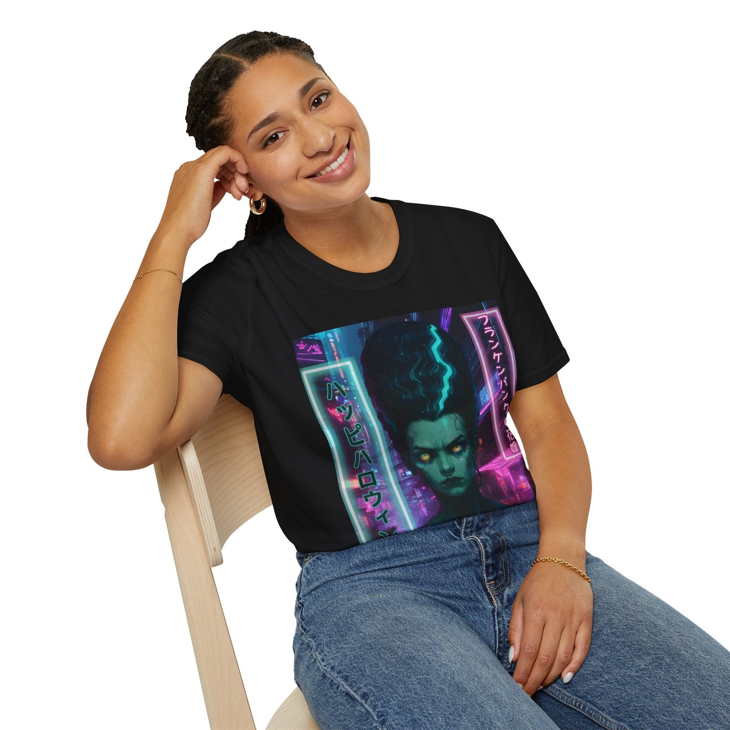 Bride of Frankenpunk DKcolors Unisex T-Shirt by CreepyCrafts.boo – cypherpunkgear.com | Cypherpunk Merch