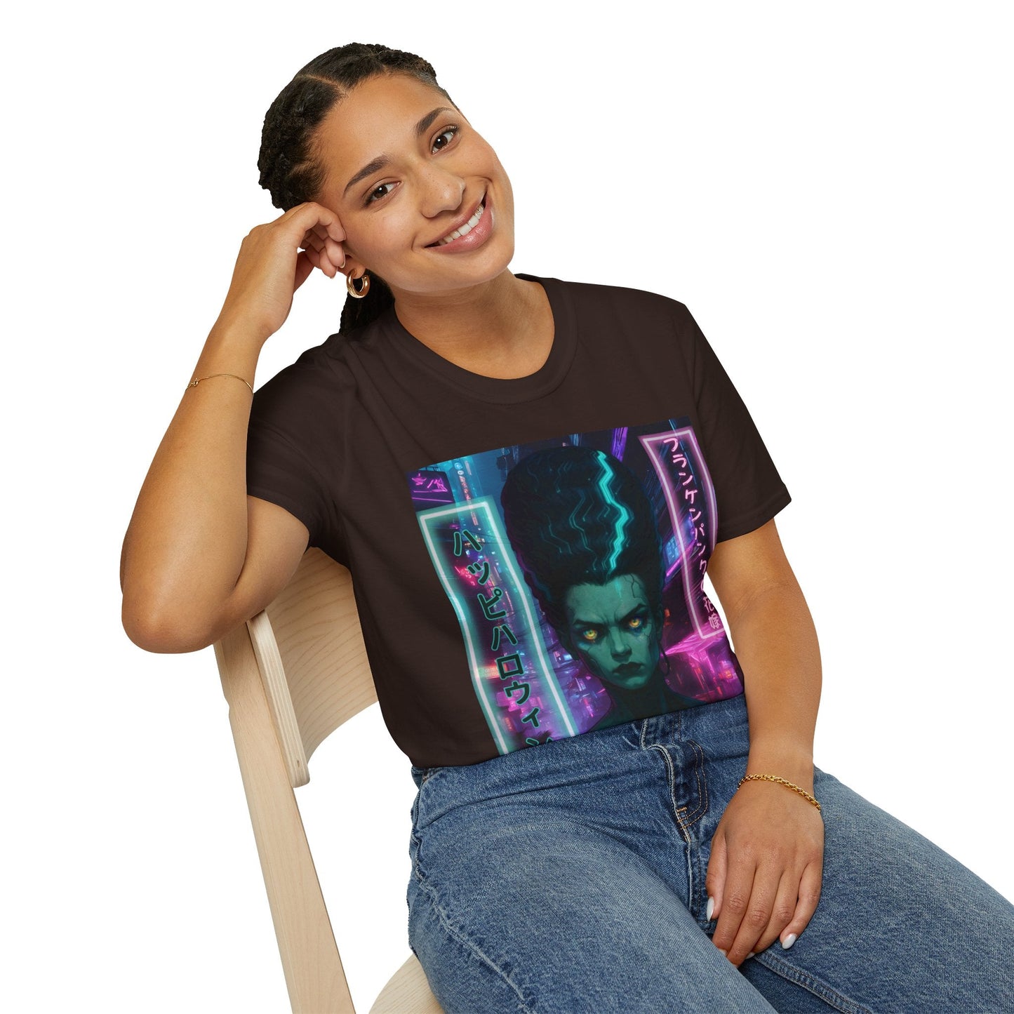 Bride of Frankenpunk DKcolors Unisex T-Shirt by CreepyCrafts.boo – cypherpunkgear.com | Cypherpunk Merch