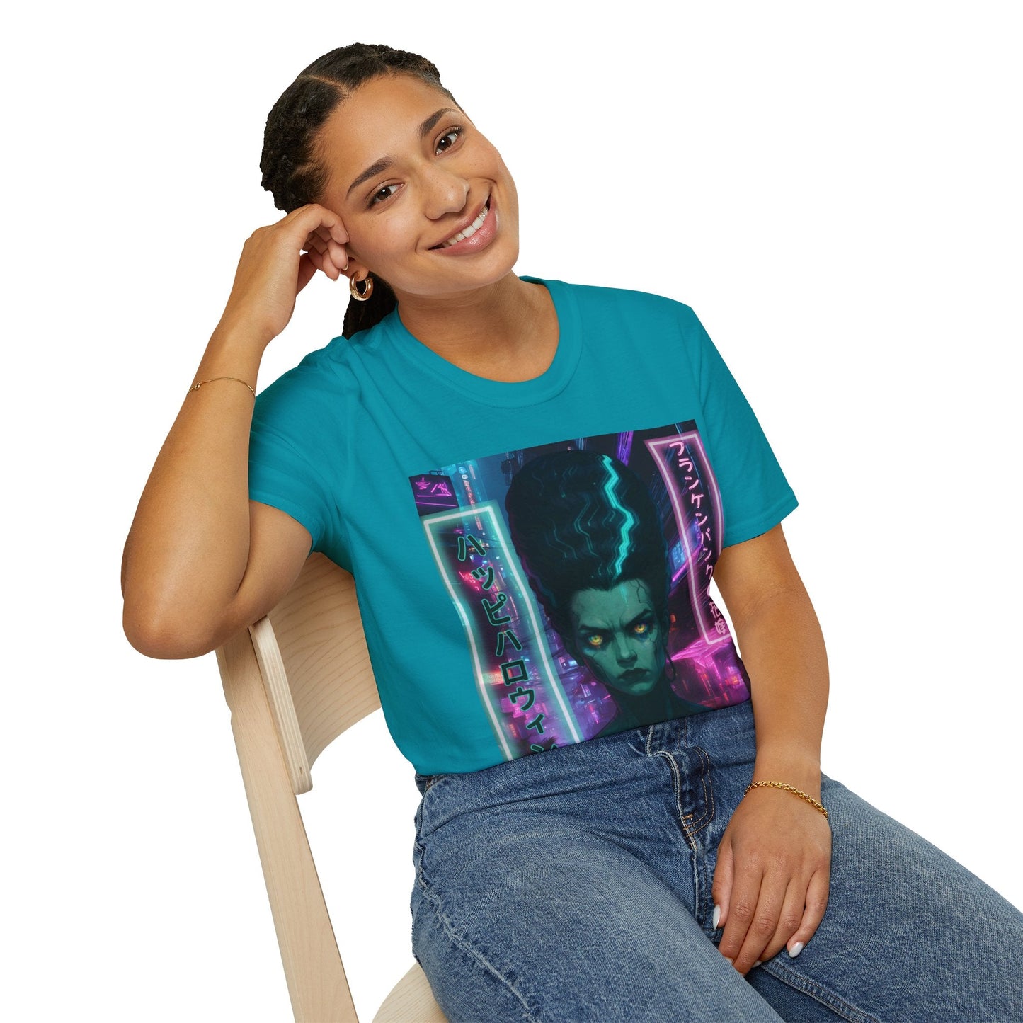 Bride of Frankenpunk DKcolors Unisex T-Shirt by CreepyCrafts.boo – cypherpunkgear.com | Cypherpunk Merch