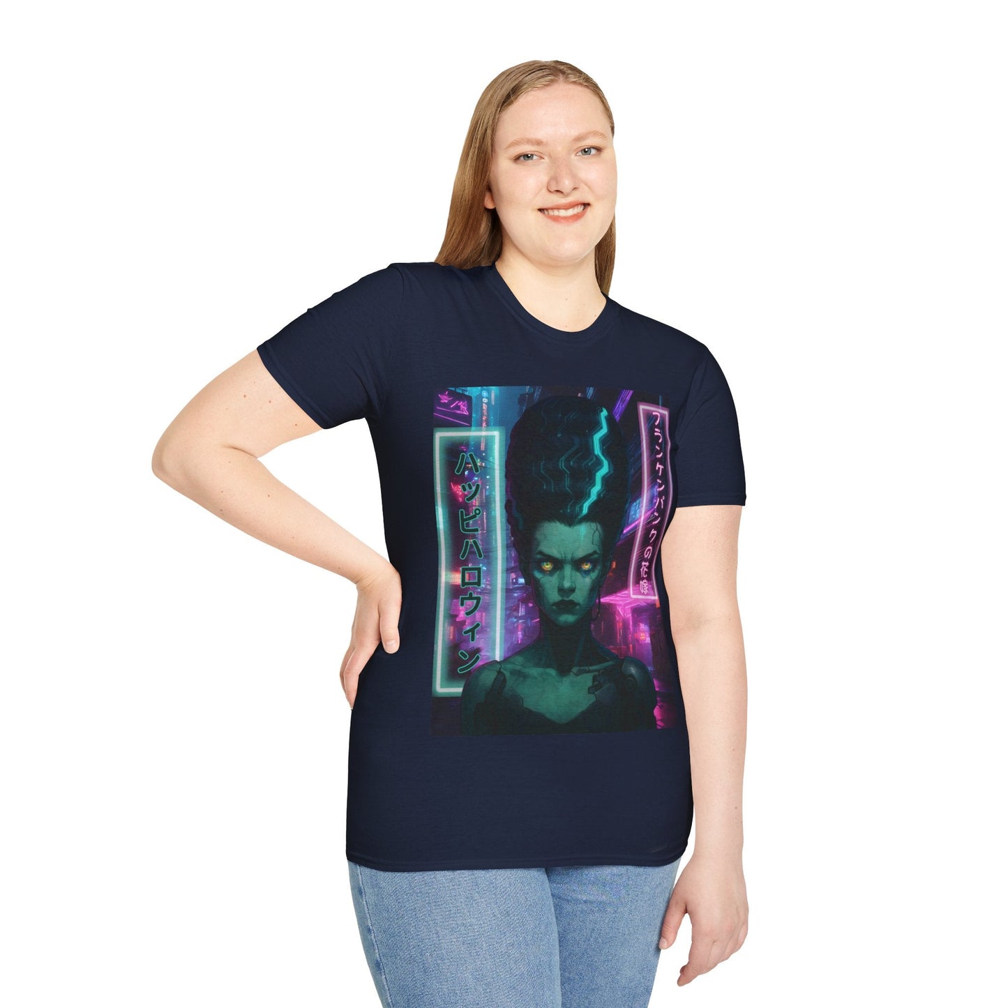Bride of Frankenpunk DKcolors Unisex T-Shirt by CreepyCrafts.boo – cypherpunkgear.com | Cypherpunk Merch