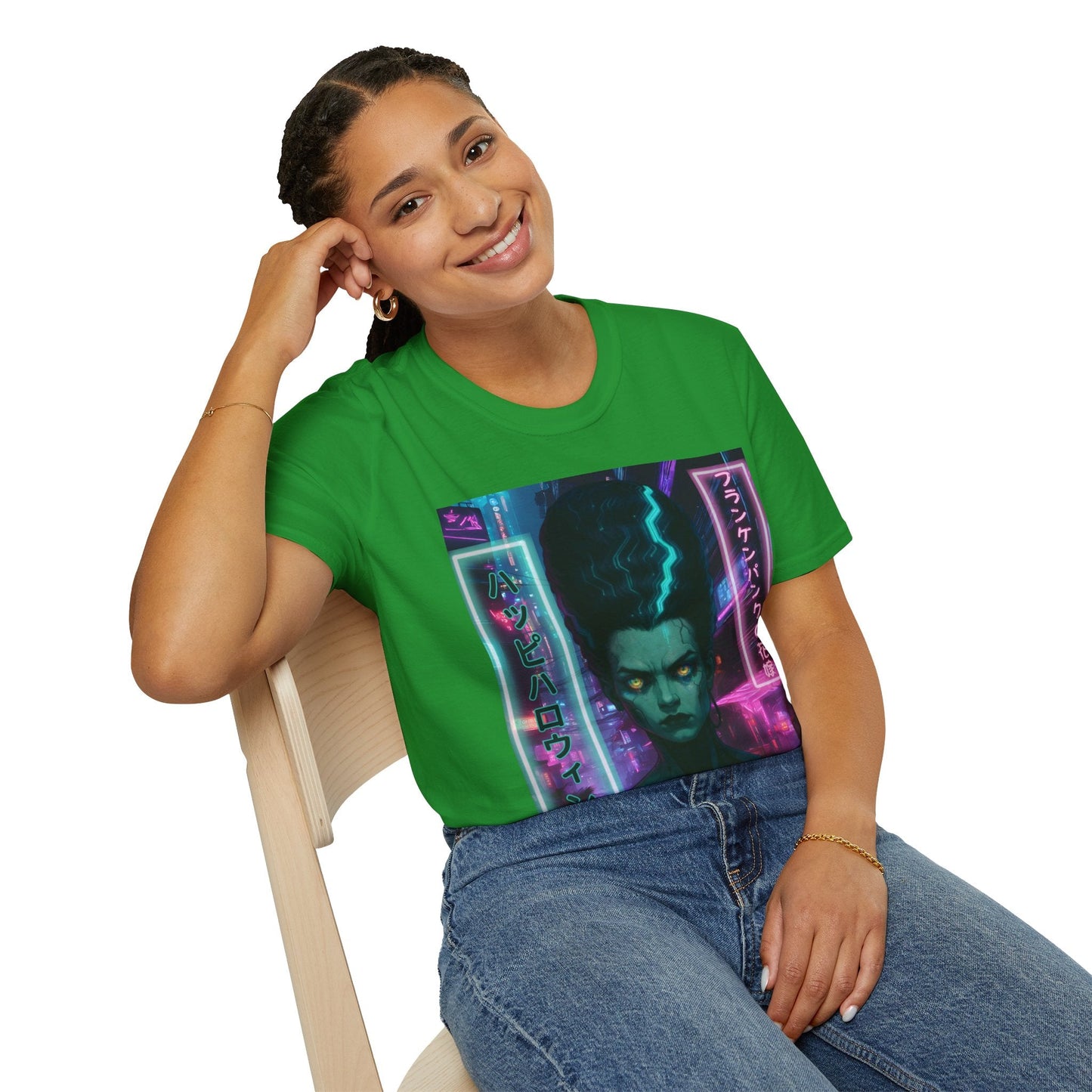 Bride of Frankenpunk DKcolors Unisex T-Shirt by CreepyCrafts.boo – cypherpunkgear.com | Cypherpunk Merch