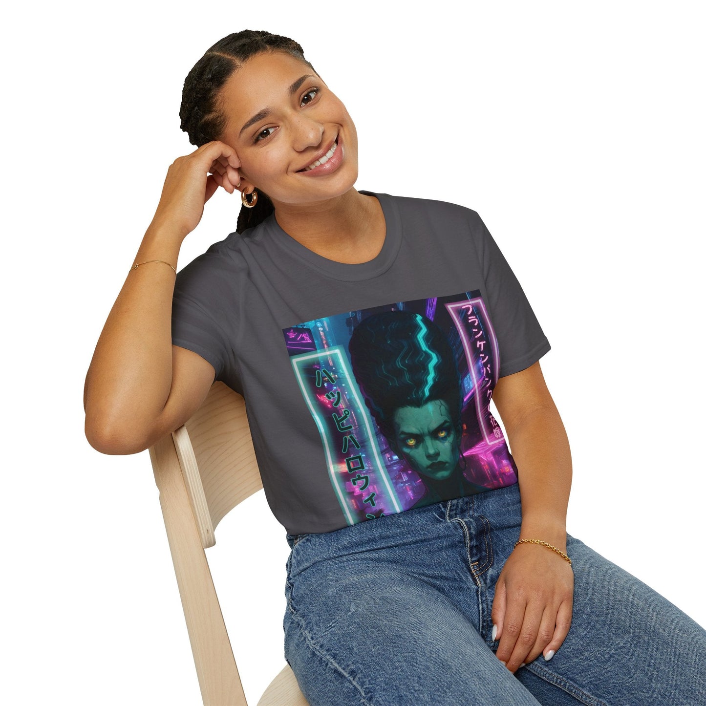 Bride of Frankenpunk DKcolors Unisex T-Shirt by CreepyCrafts.boo – cypherpunkgear.com | Cypherpunk Merch