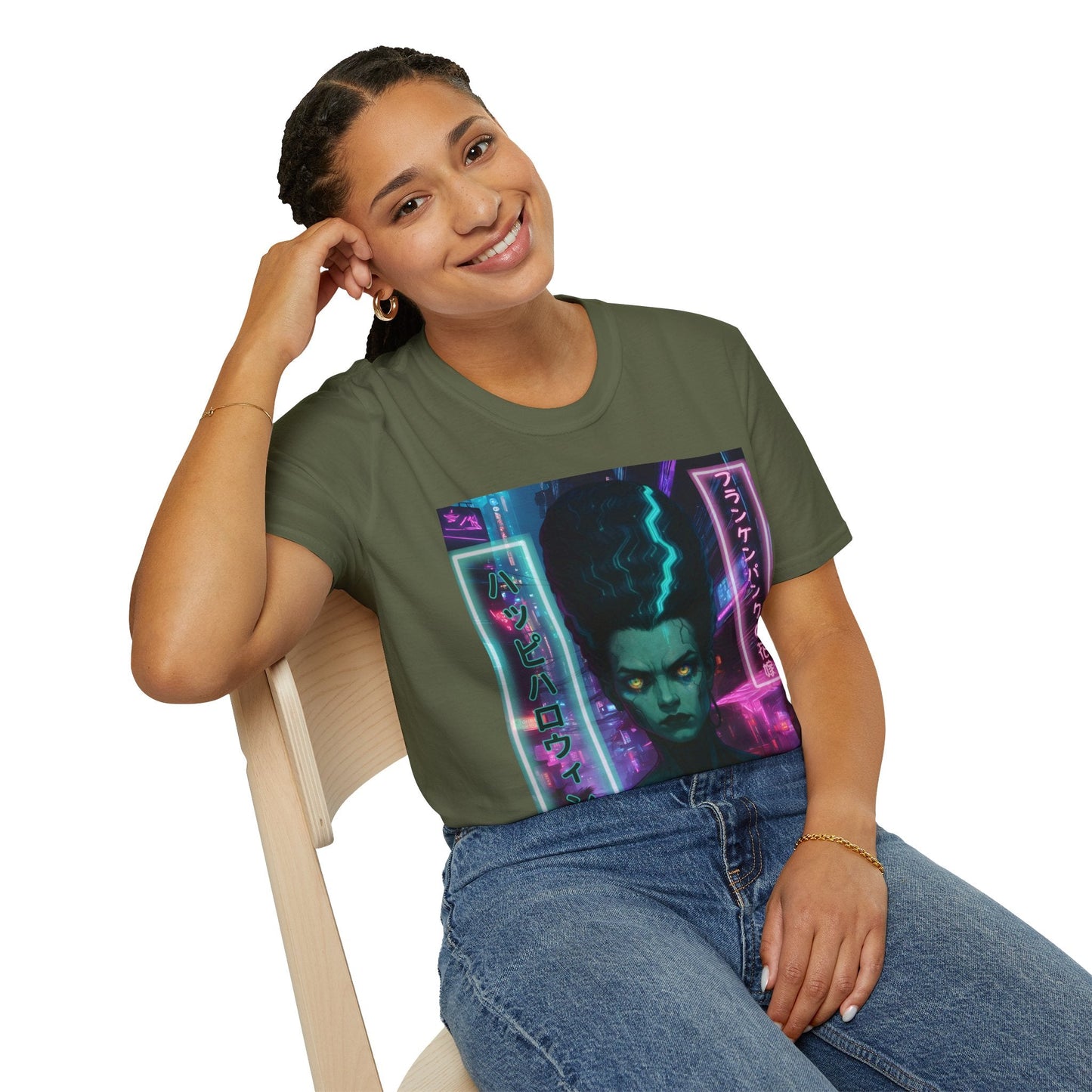 Bride of Frankenpunk DKcolors Unisex T-Shirt by CreepyCrafts.boo – cypherpunkgear.com | Cypherpunk Merch