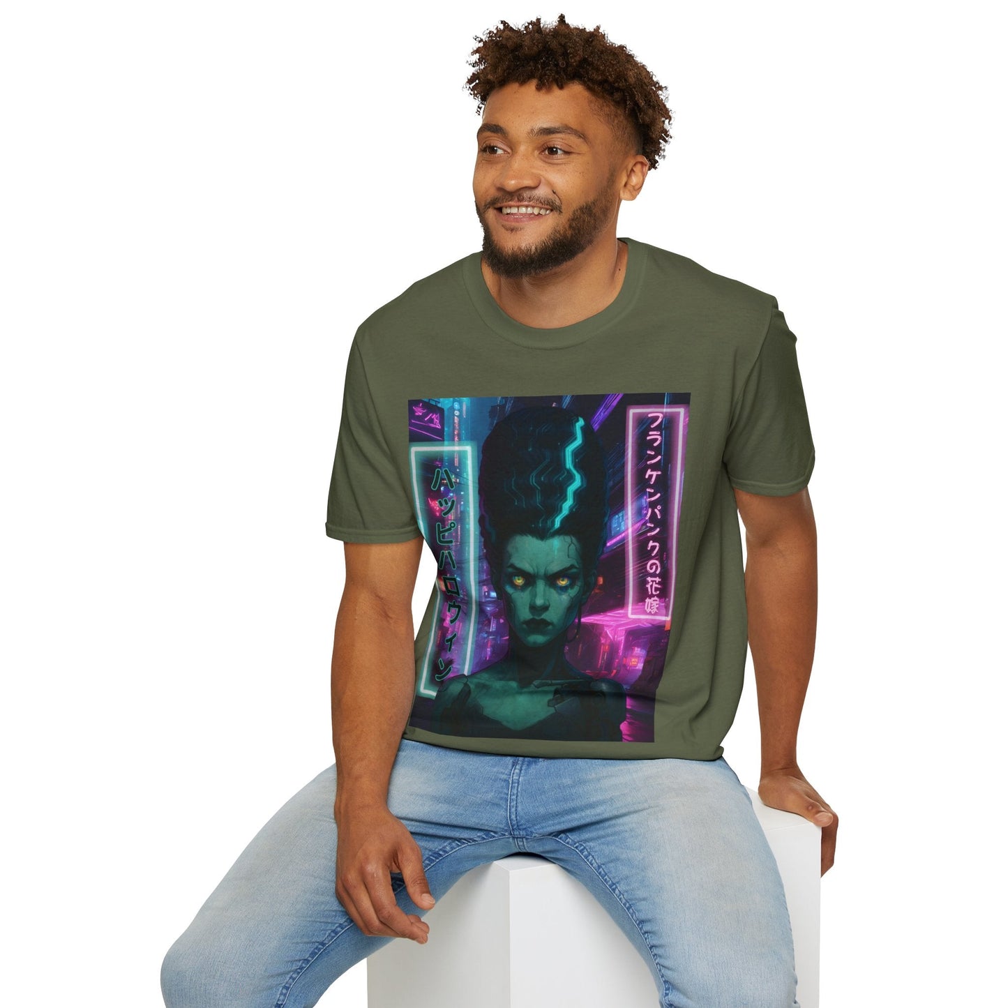 Bride of Frankenpunk DKcolors Unisex T-Shirt by CreepyCrafts.boo – cypherpunkgear.com | Cypherpunk Merch