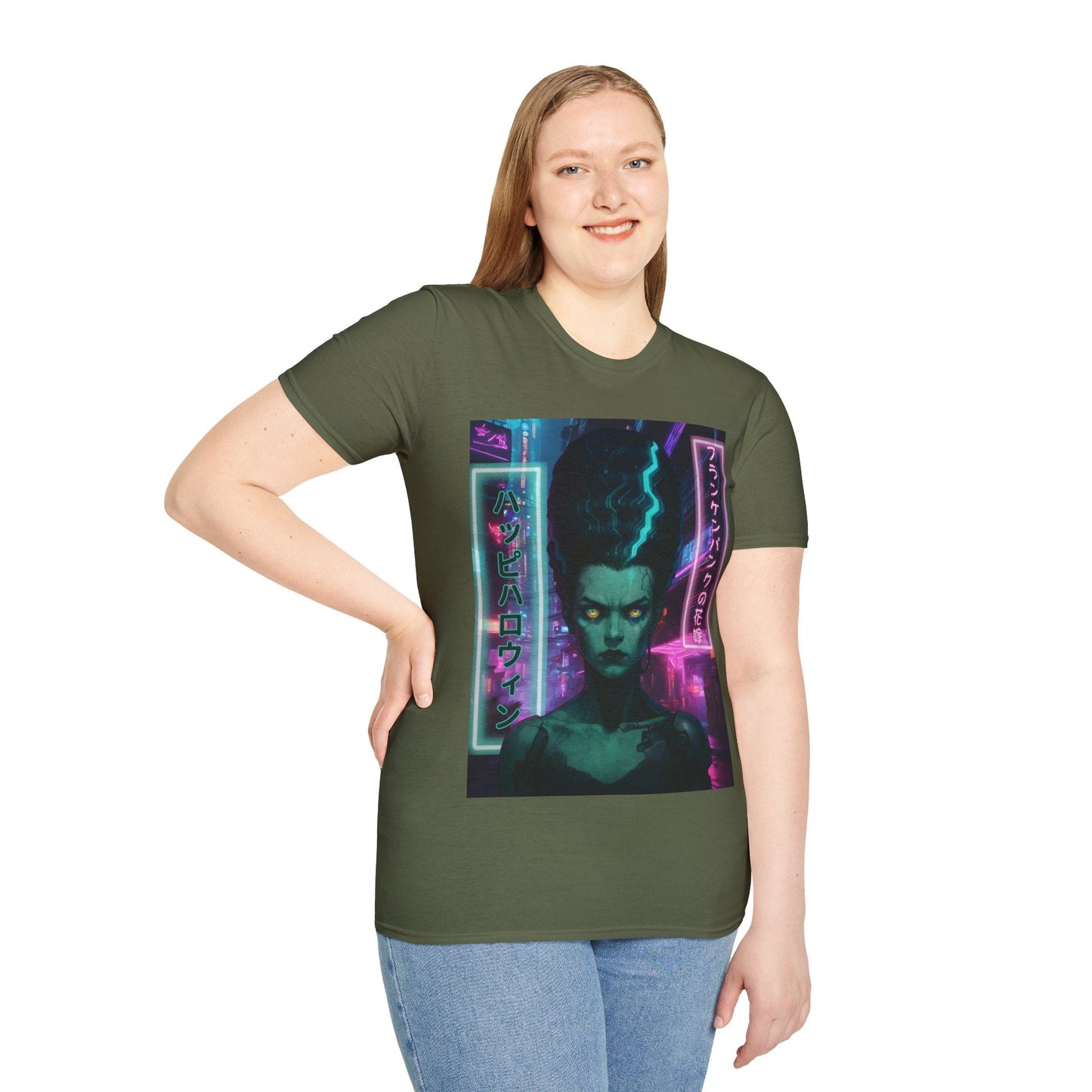 Bride of Frankenpunk DKcolors Unisex T-Shirt by CreepyCrafts.boo – cypherpunkgear.com | Cypherpunk Merch