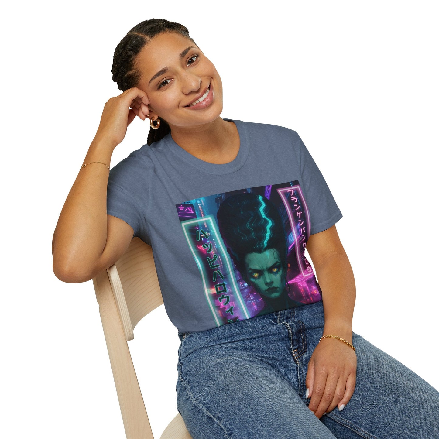 Bride of Frankenpunk DKcolors Unisex T-Shirt by CreepyCrafts.boo – cypherpunkgear.com | Cypherpunk Merch