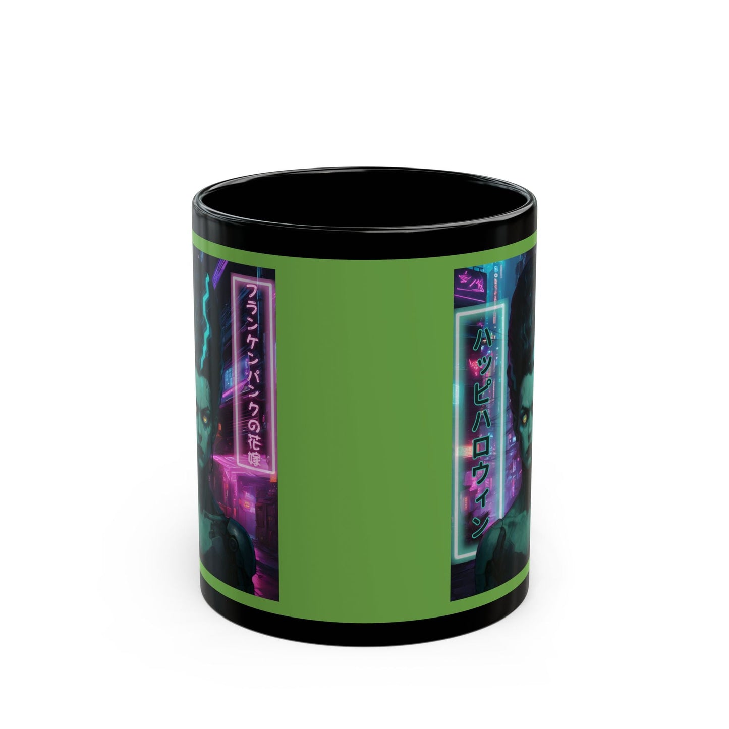 Bride of Frankenpunk Green Mug by CreepyCrafts.boo – cypherpunkgear.com | Cypherpunk Merch