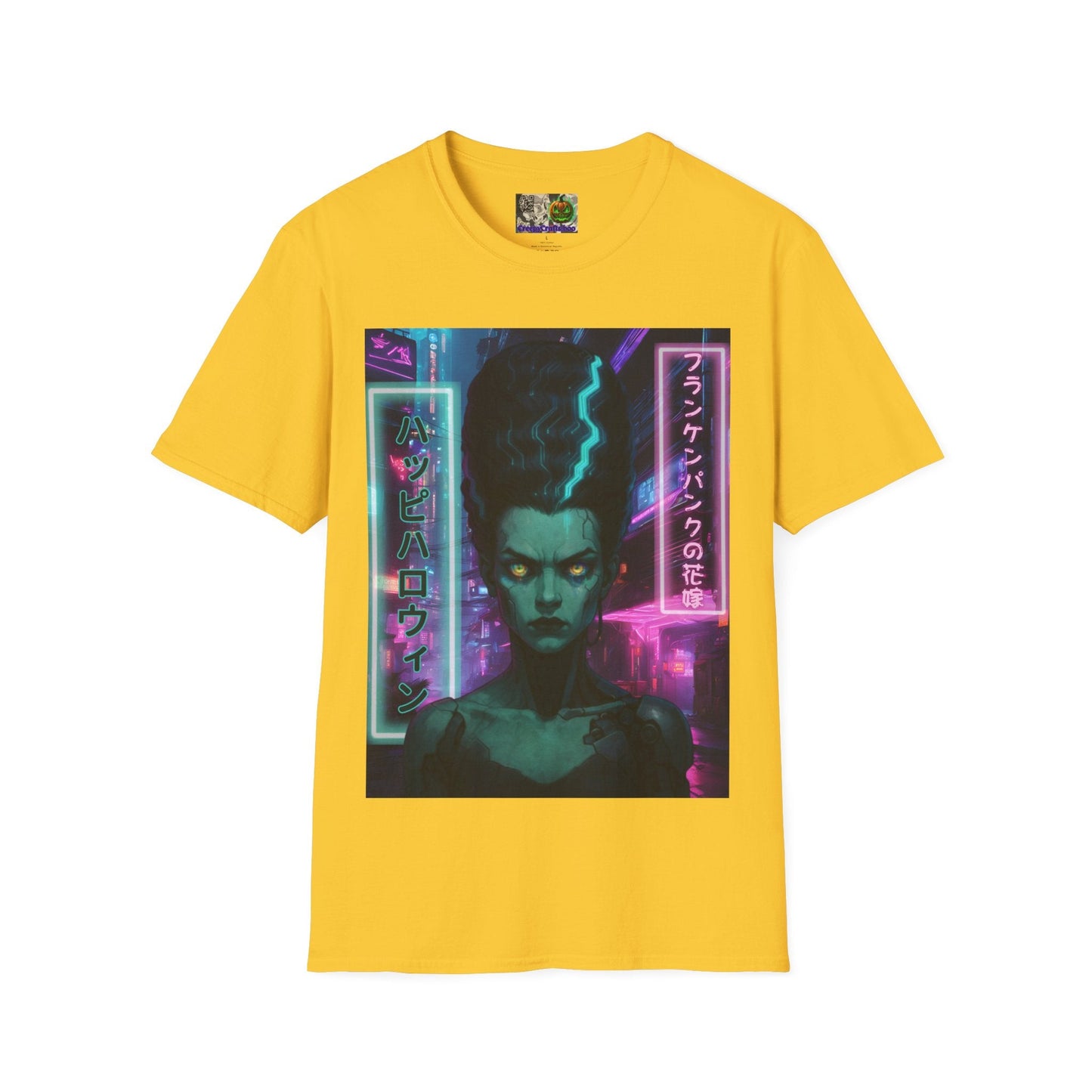 Bride of Frankenpunk LTcolors Unisex T-Shirt by CreepyCrafts.boo – cypherpunkgear.com | Cypherpunk Merch