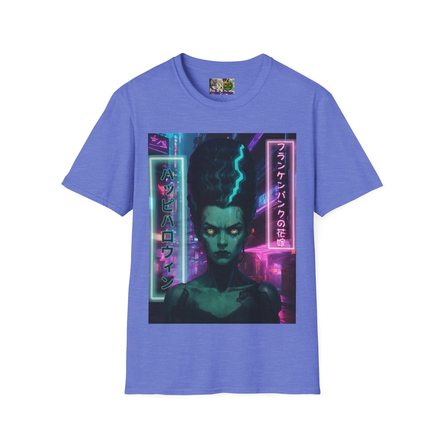 Bride of Frankenpunk LTcolors Unisex T-Shirt by CreepyCrafts.boo – cypherpunkgear.com | Cypherpunk Merch