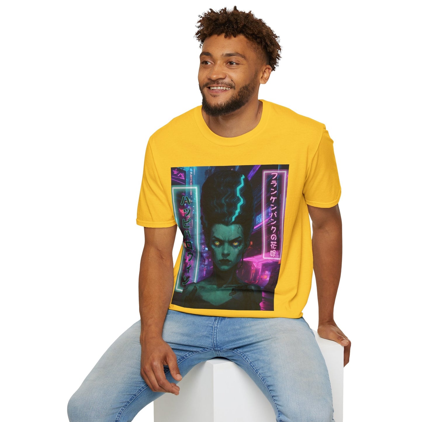 Bride of Frankenpunk LTcolors Unisex T-Shirt by CreepyCrafts.boo – cypherpunkgear.com | Cypherpunk Merch