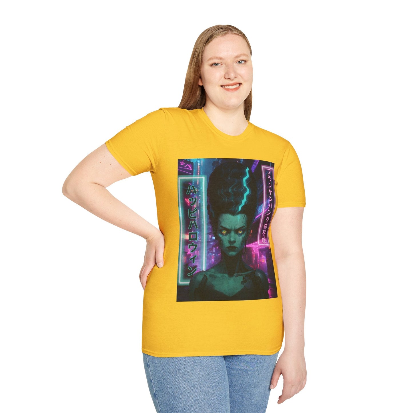 Bride of Frankenpunk LTcolors Unisex T-Shirt by CreepyCrafts.boo – cypherpunkgear.com | Cypherpunk Merch