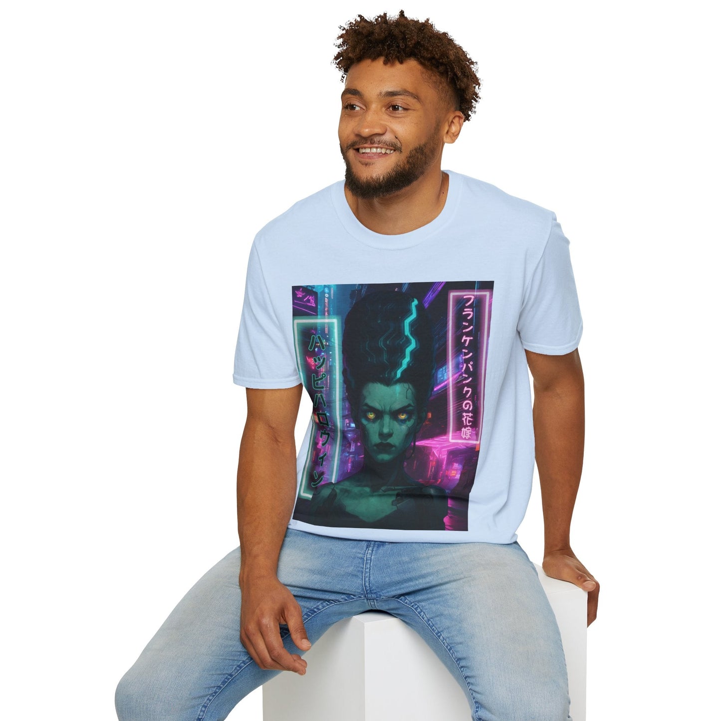 Bride of Frankenpunk LTcolors Unisex T-Shirt by CreepyCrafts.boo – cypherpunkgear.com | Cypherpunk Merch