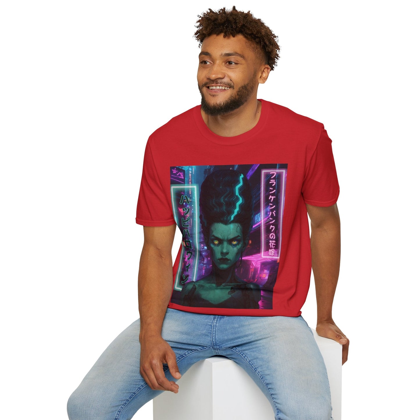 Bride of Frankenpunk LTcolors Unisex T-Shirt by CreepyCrafts.boo – cypherpunkgear.com | Cypherpunk Merch
