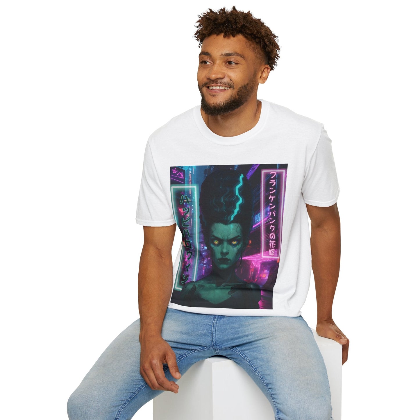 Bride of Frankenpunk LTcolors Unisex T-Shirt by CreepyCrafts.boo – cypherpunkgear.com | Cypherpunk Merch